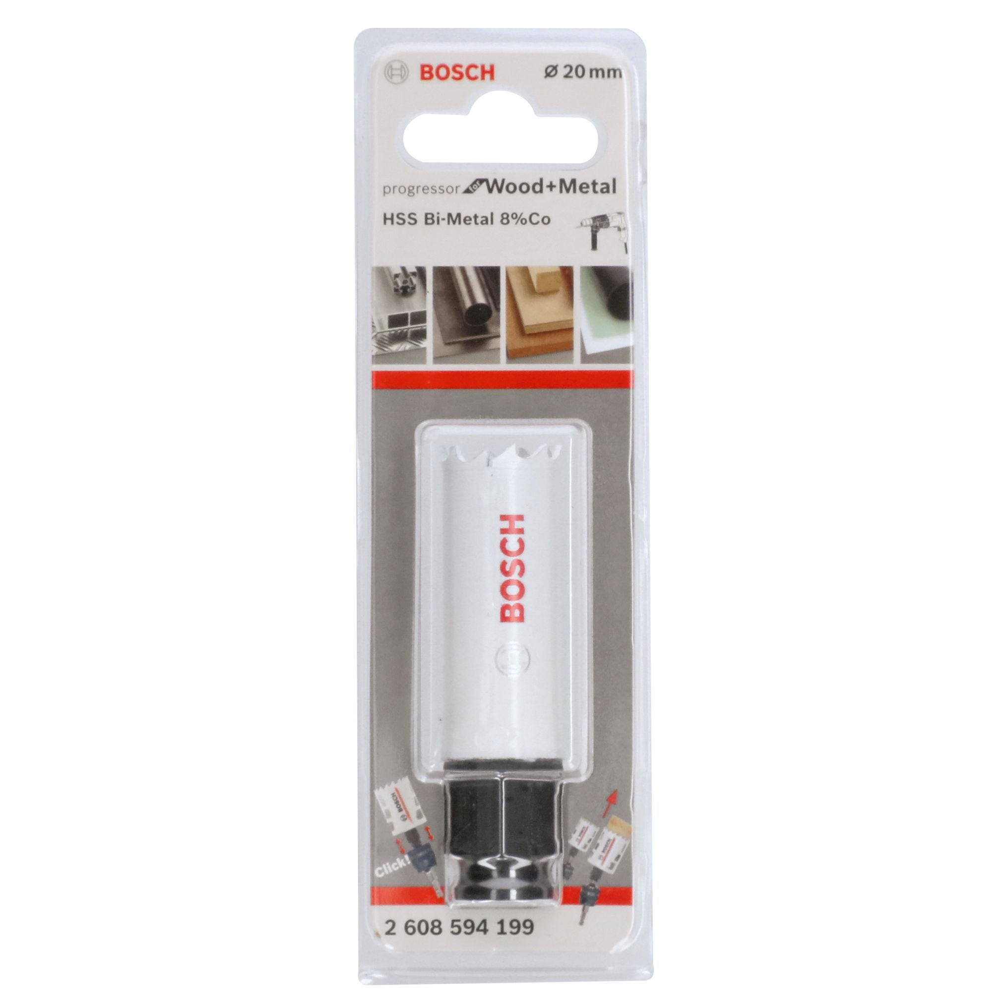 Bosch Progressor Cobalt alloy & high-speed steel Holesaw (Dia)20mm