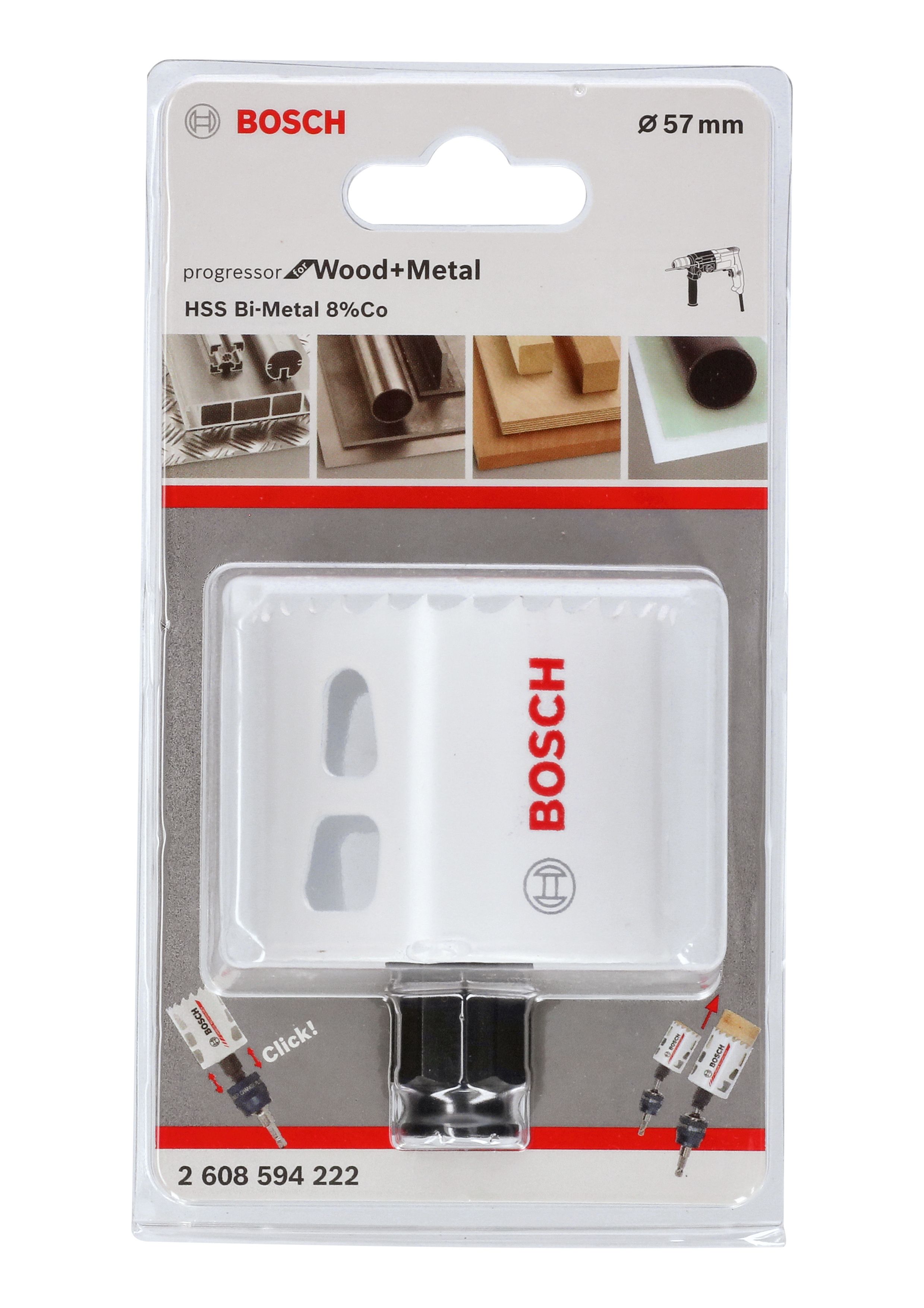 Bosch Progressor Cobalt alloy & high-speed steel Holesaw (Dia)57mm