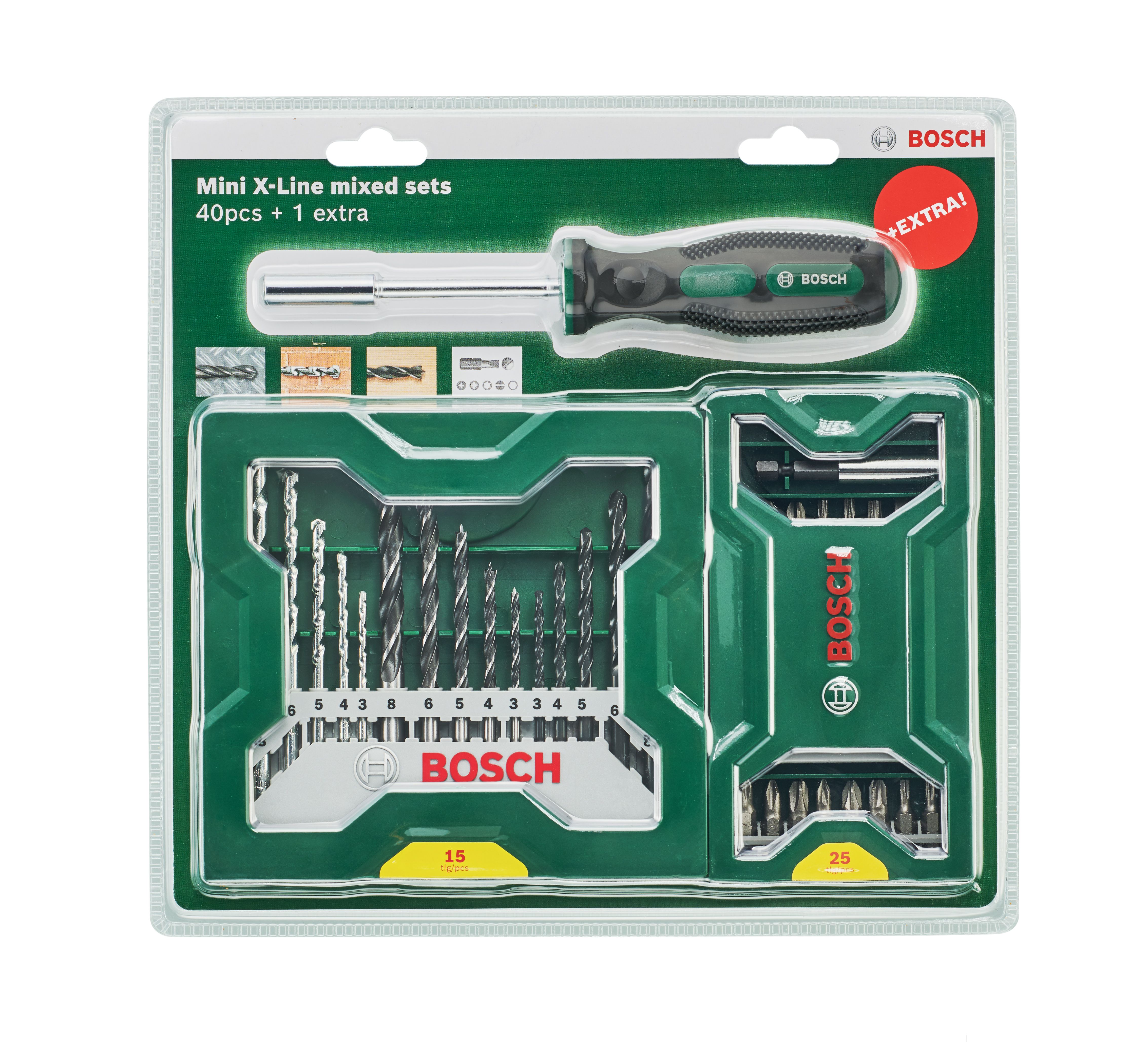 Bosch Promoline 41 piece Round Mixed Drill & screwdriver bit set