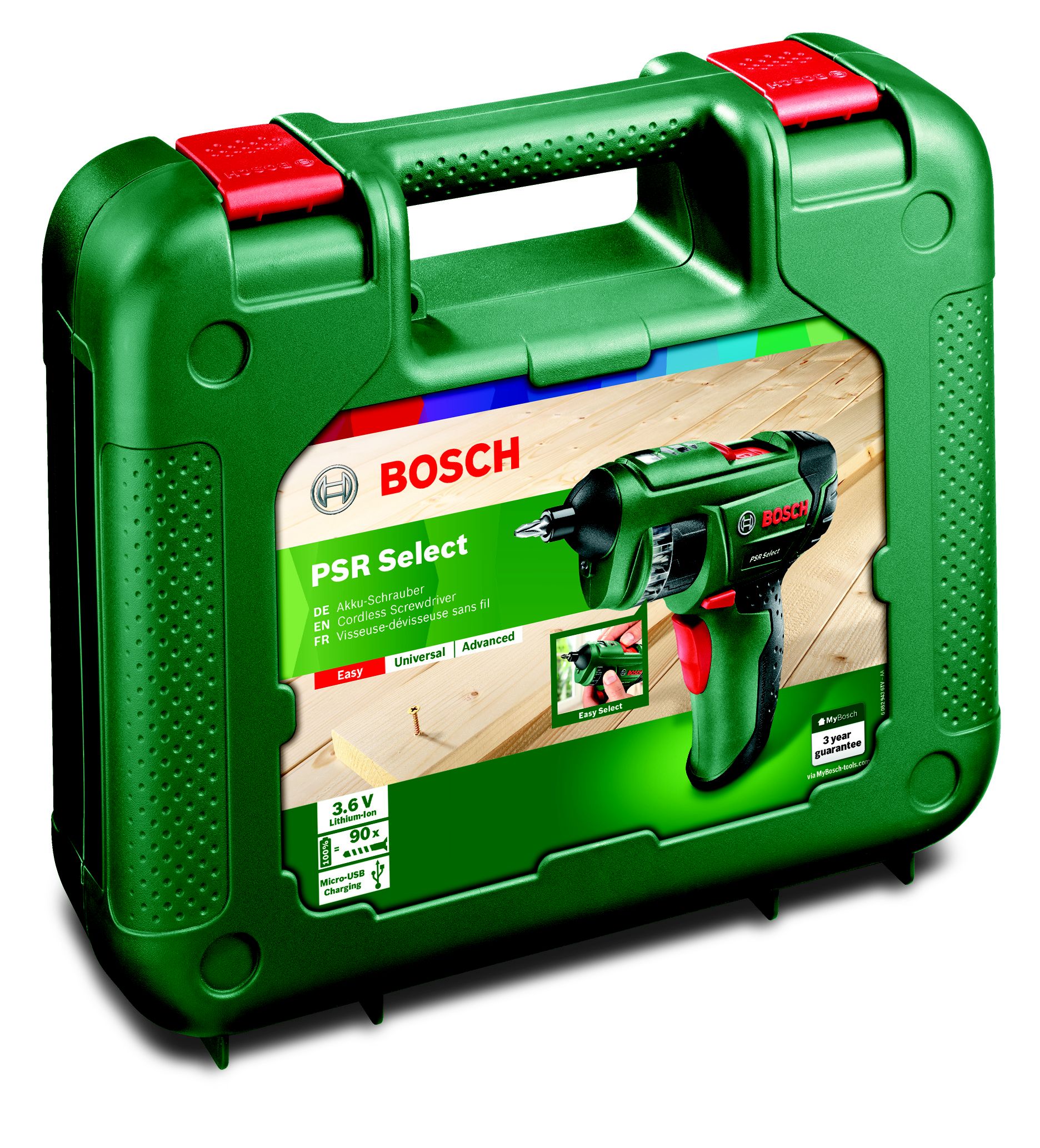 Bosch PSR Select 3.6V 1.5 Li-ion Cordless Screwdriver
