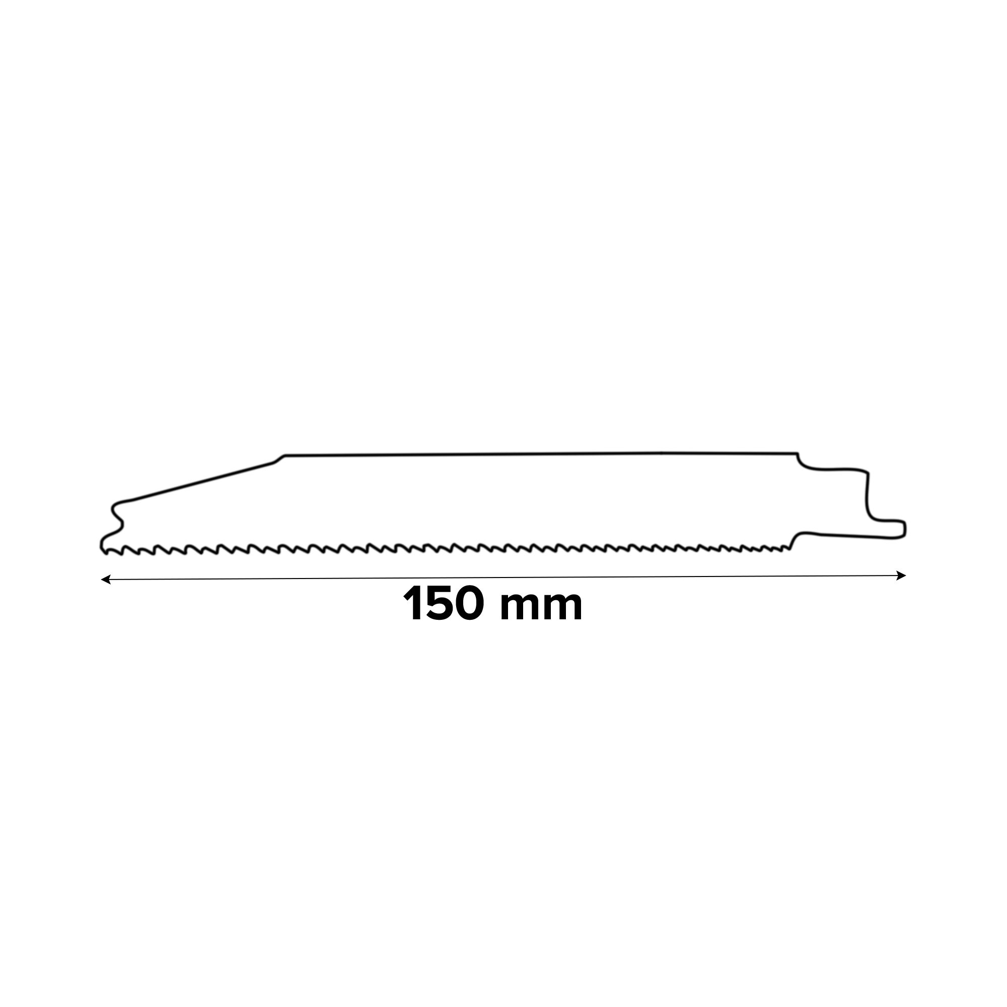 Bosch Reciprocating saw blade S123XF (L)150mm, Pack of 5