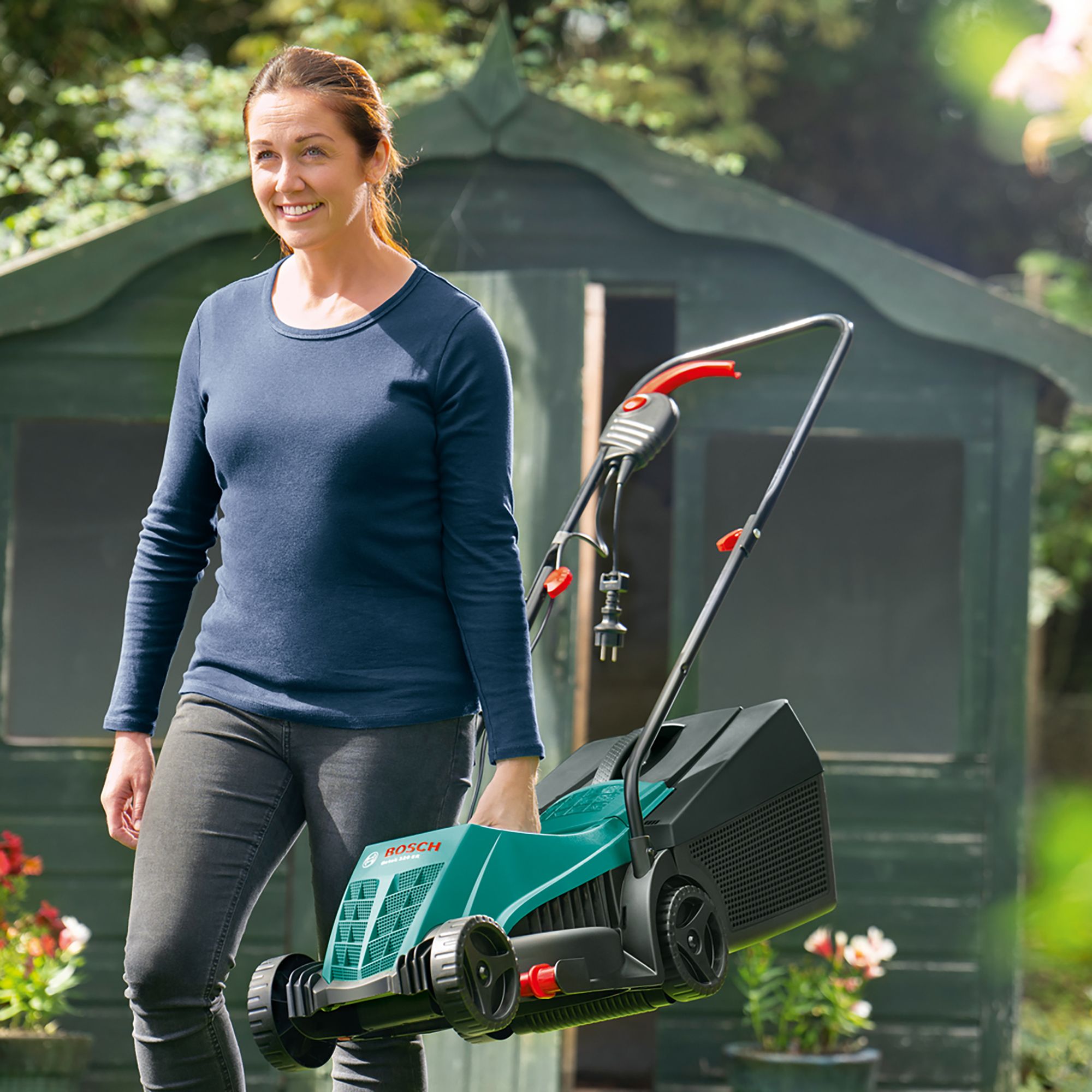 Bosch rotak corded rotary lawnmower sale