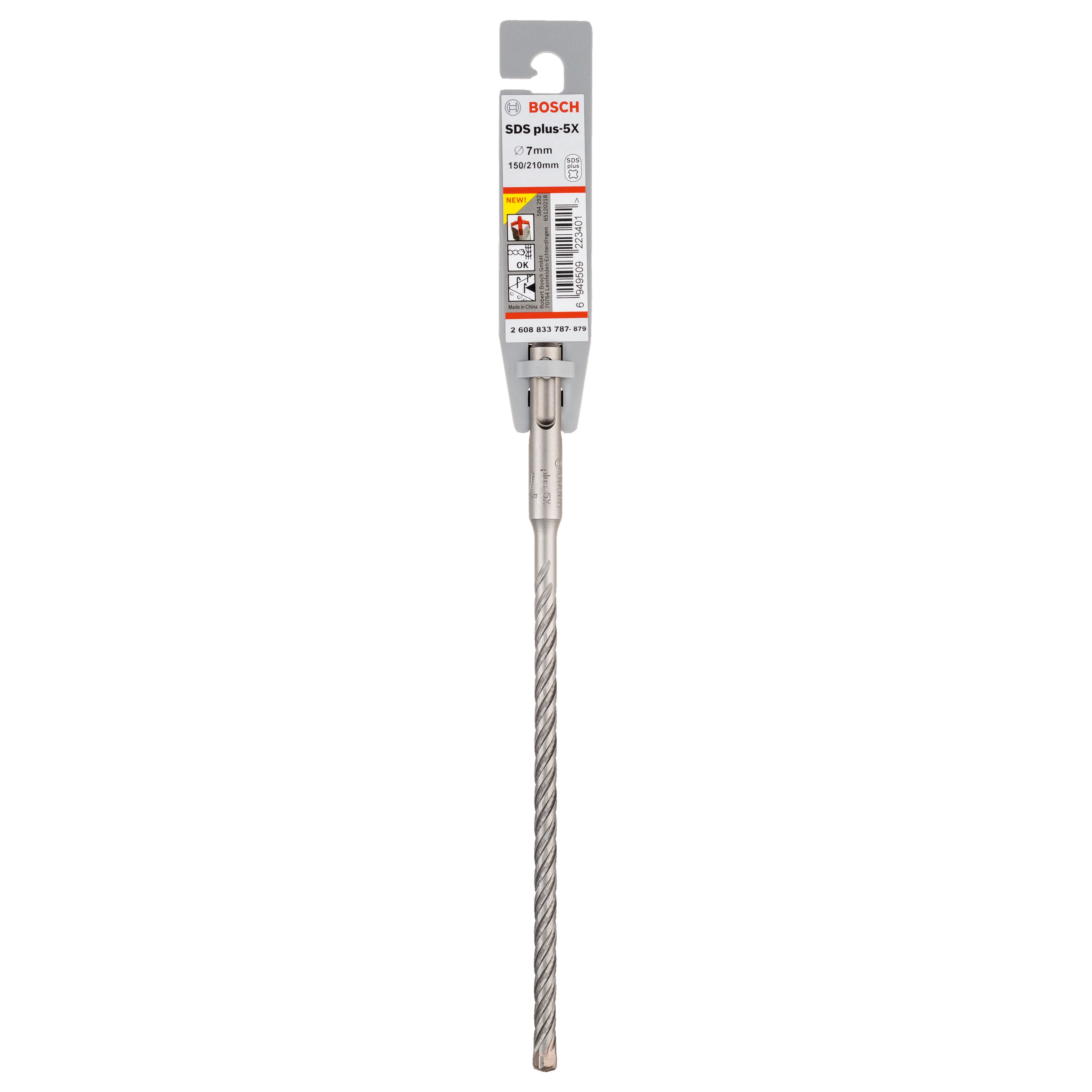 Bosch SDS-Plus 5 Hex Drill bit (Dia)7mm (L)210mm