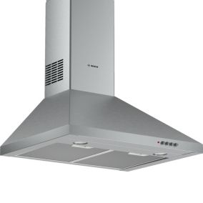 Bosch Series 2 DWP64CC50M Stainless steel Chimney Cooker hood (W)59.8cm - Silver effect