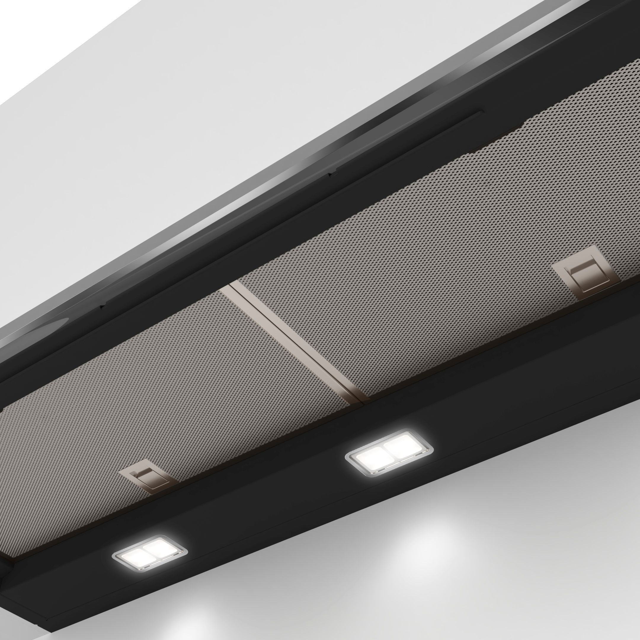Bosch Series 6 DBB97AM60B Metal & plastic Integrated Cooker hood (W)89.7cm - Black