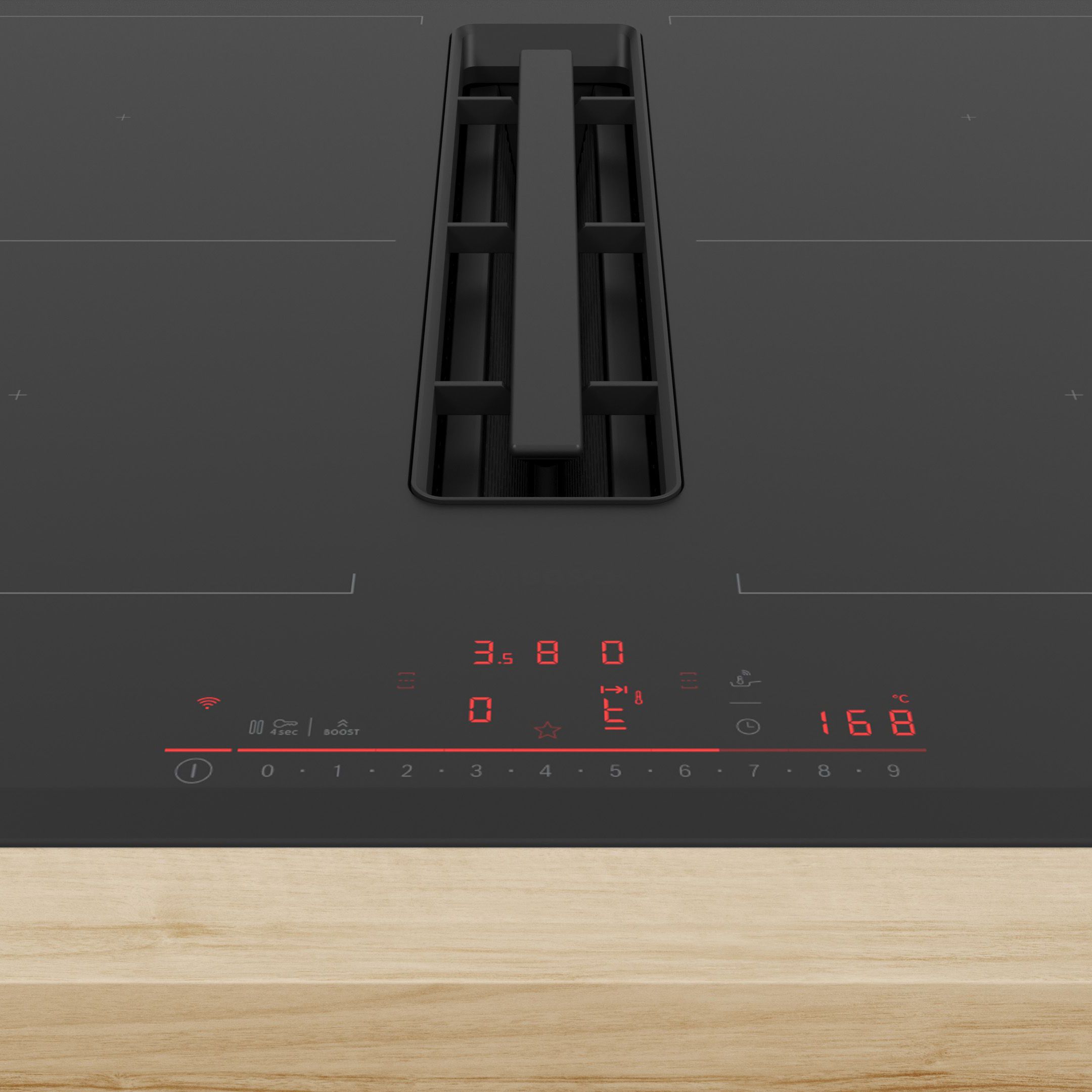 Bosch Series 6 PVQ731H26E 71cm Mixed Venting Hob - Black