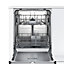 Bosch SMV40C00GB Integrated Full size Dishwasher - White