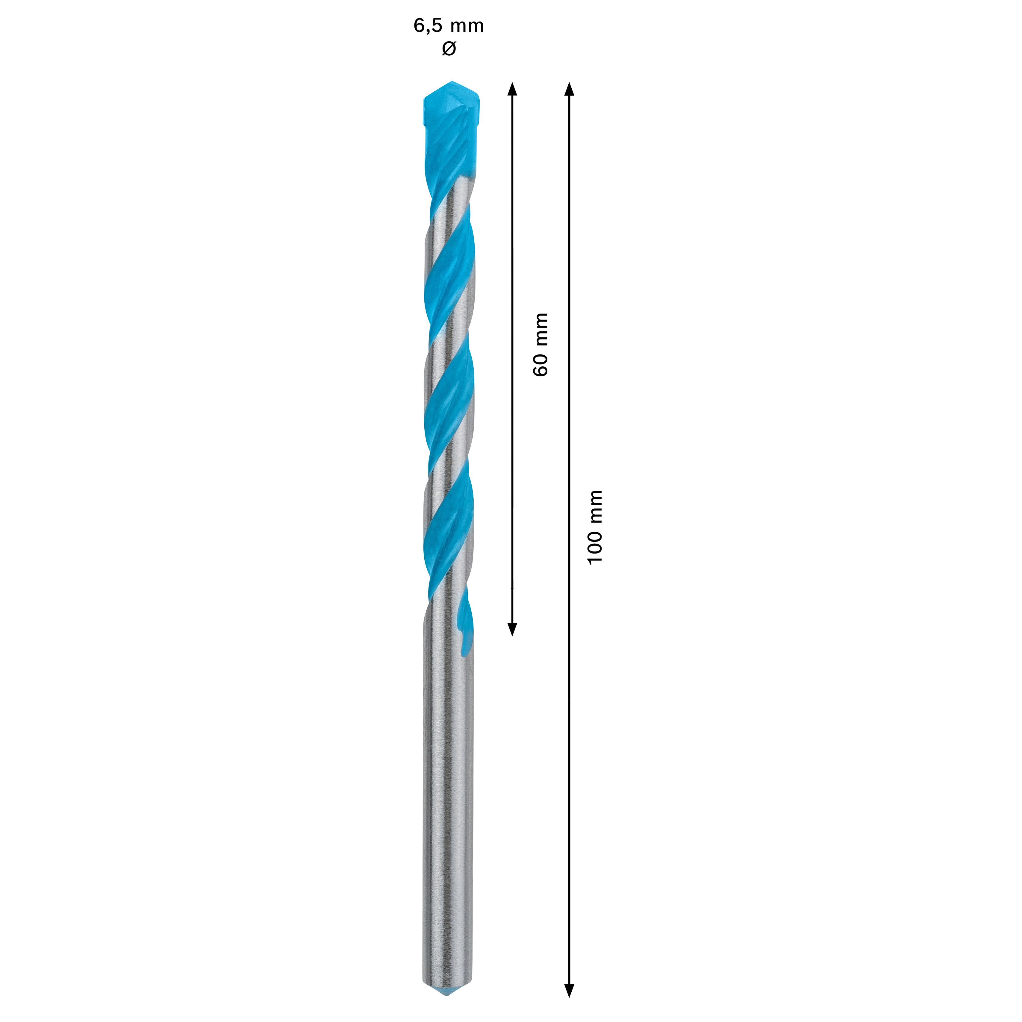 Bosch Straight Multi-purpose Drill bit (Dia)6.5mm (L)100mm