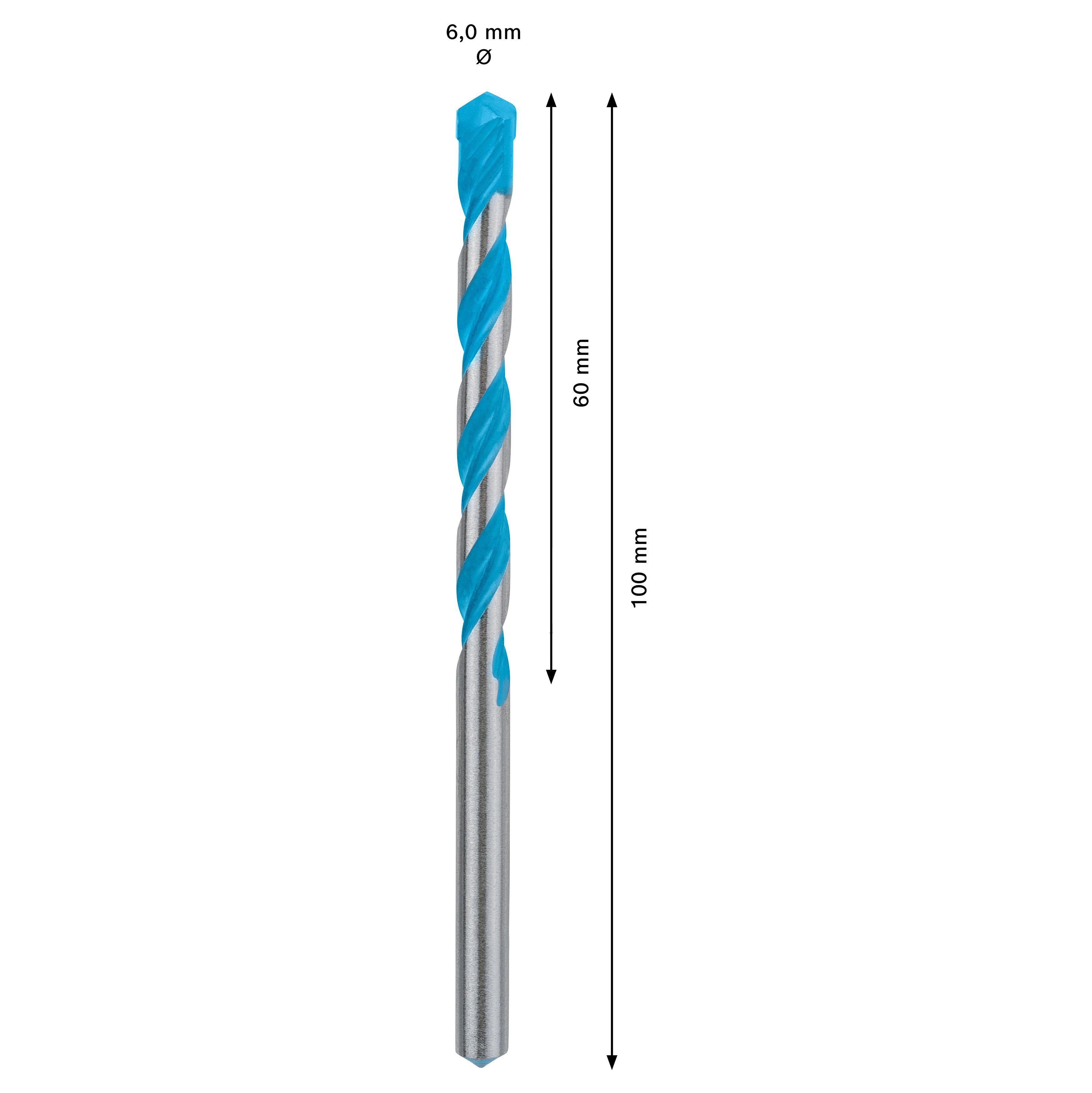 Bosch Straight Multi-purpose Drill bit (Dia)6mm (L)100mm
