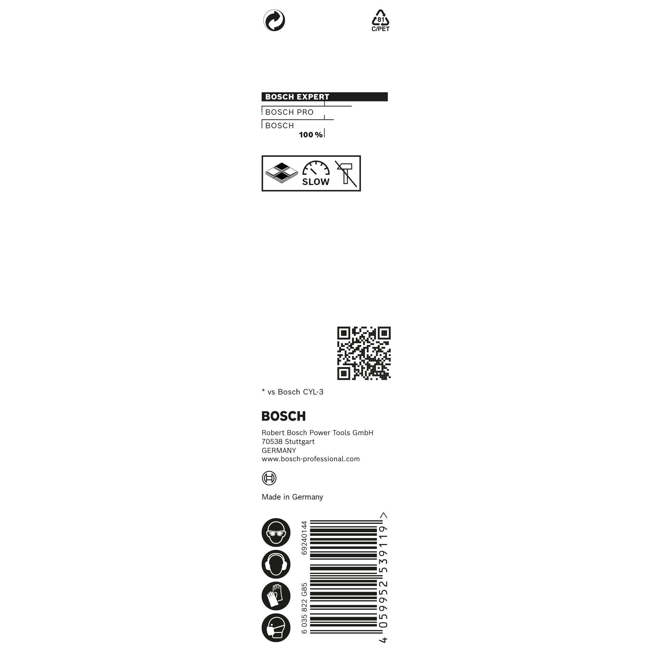 Bosch Straight Multi-purpose Drill bit (Dia)7mm (L)100mm