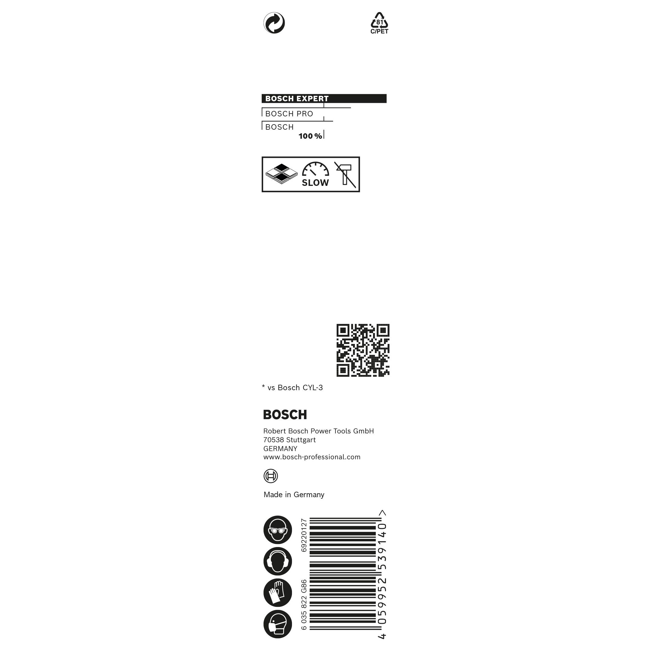 Bosch Straight Multi-purpose Drill bit (Dia)8mm (L)120mm