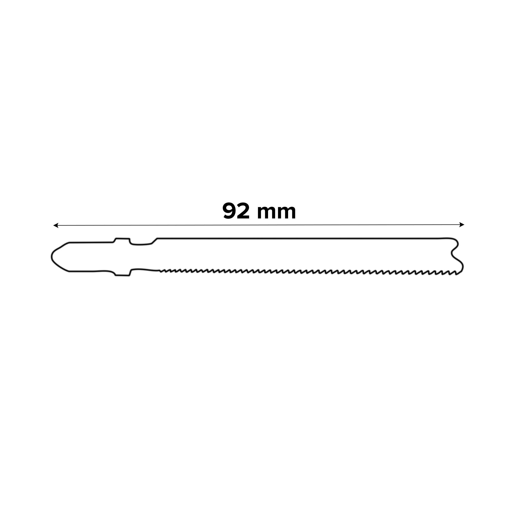 Bosch T-shank Jigsaw blade T118A (L)92mm, Pack of 3