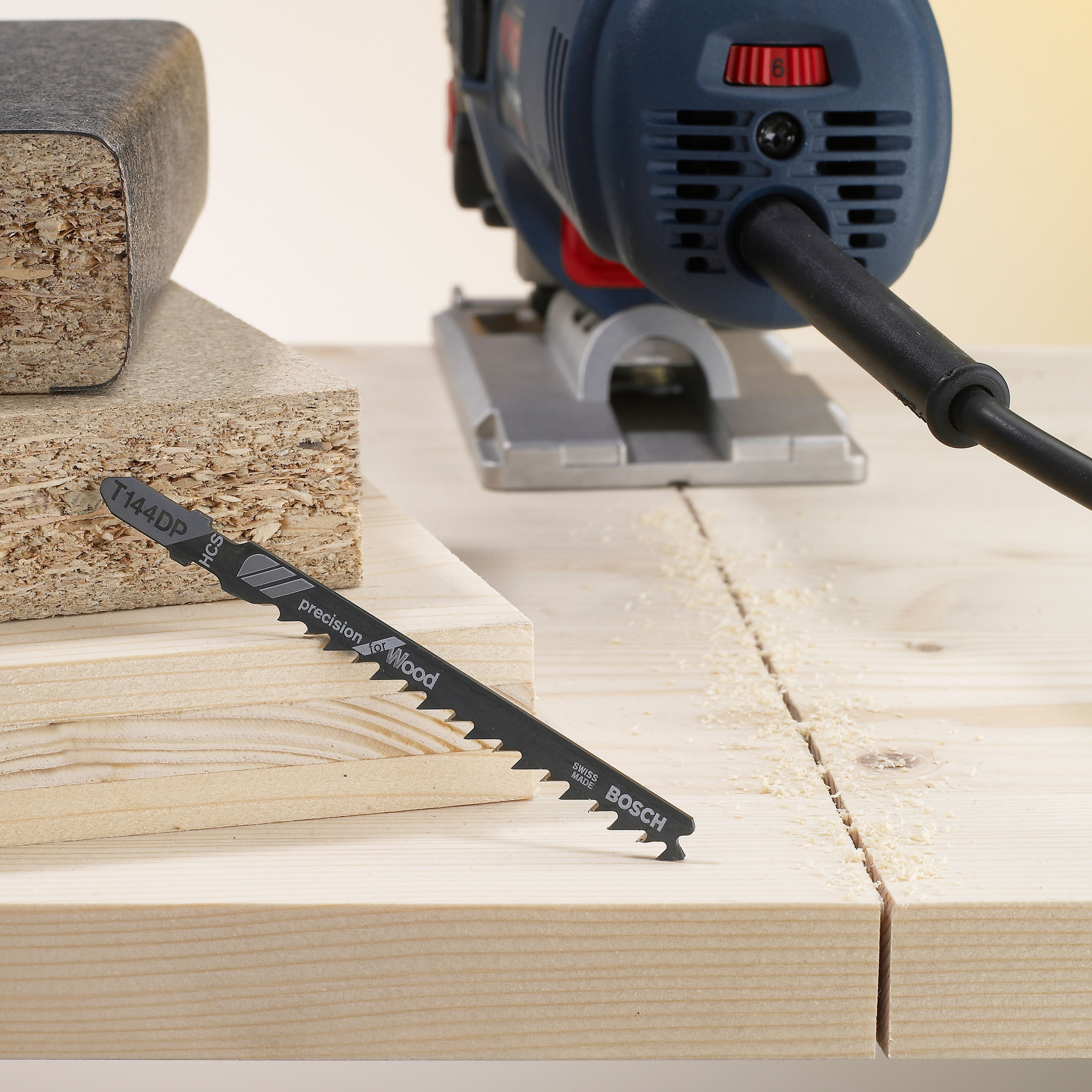 Bosch T-shank Jigsaw blade T144DP (L)100mm, Pack of 3