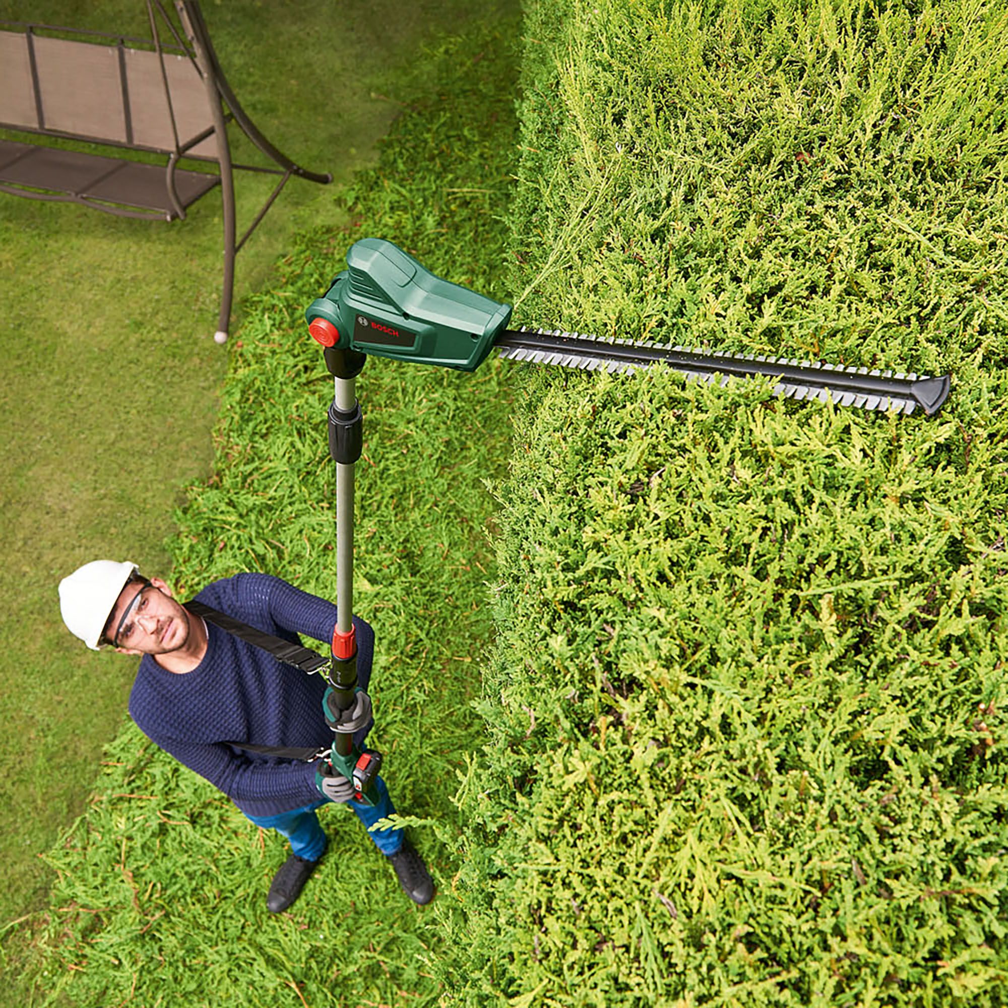Bosch Universal 18V Cordless 430mm Pole hedge trimmer - BARE