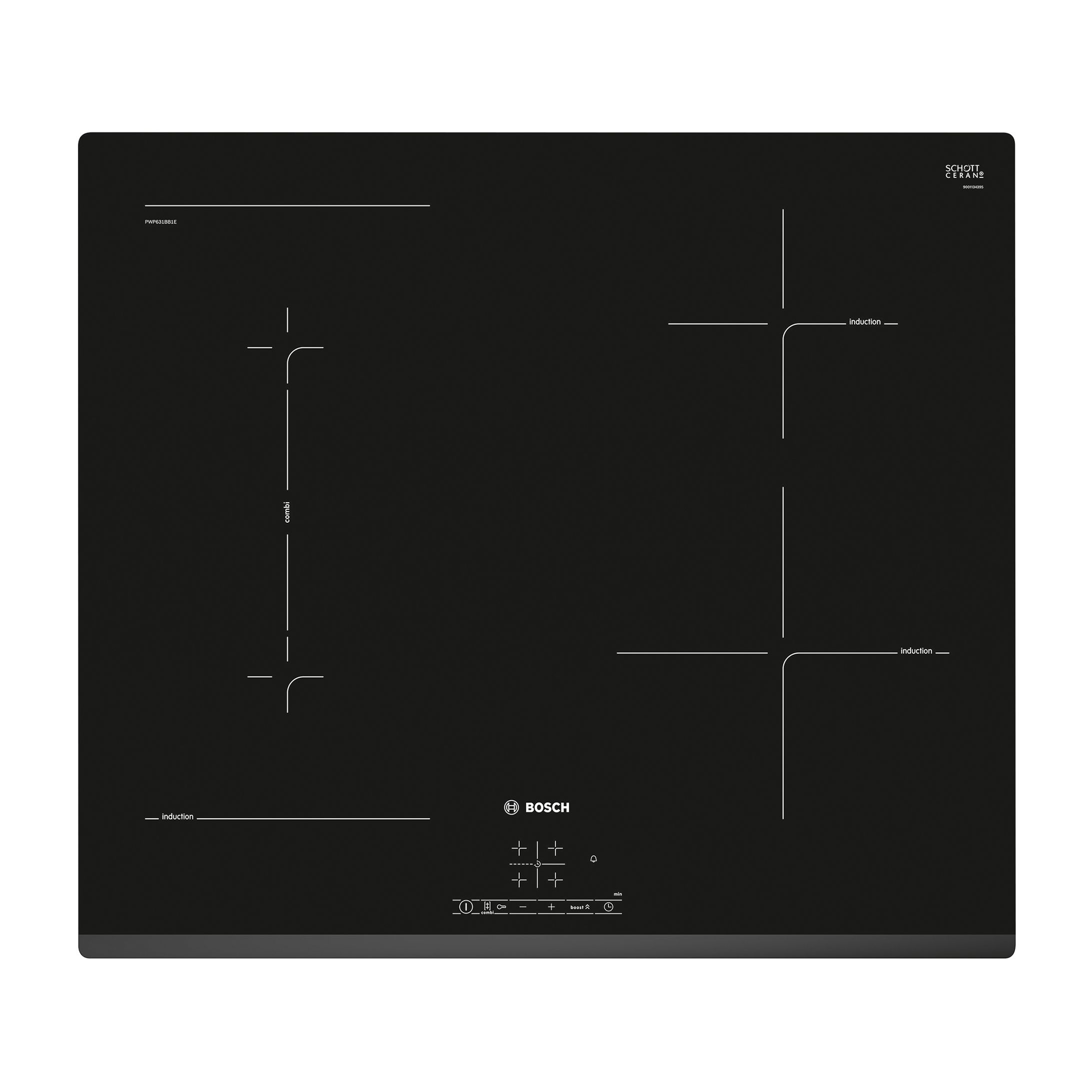 Bosch W 59.2cm Induction Hob Black Tradepoint