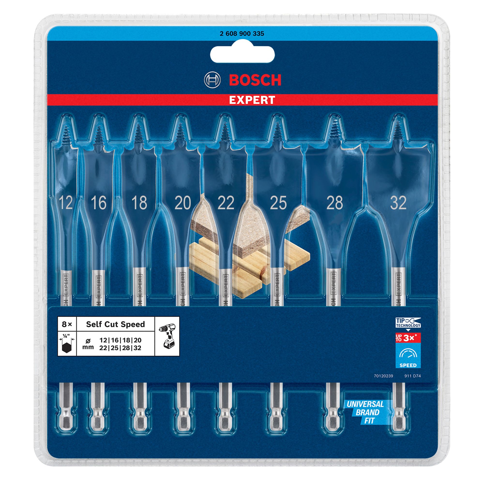 Bosch hex best sale drill bit set