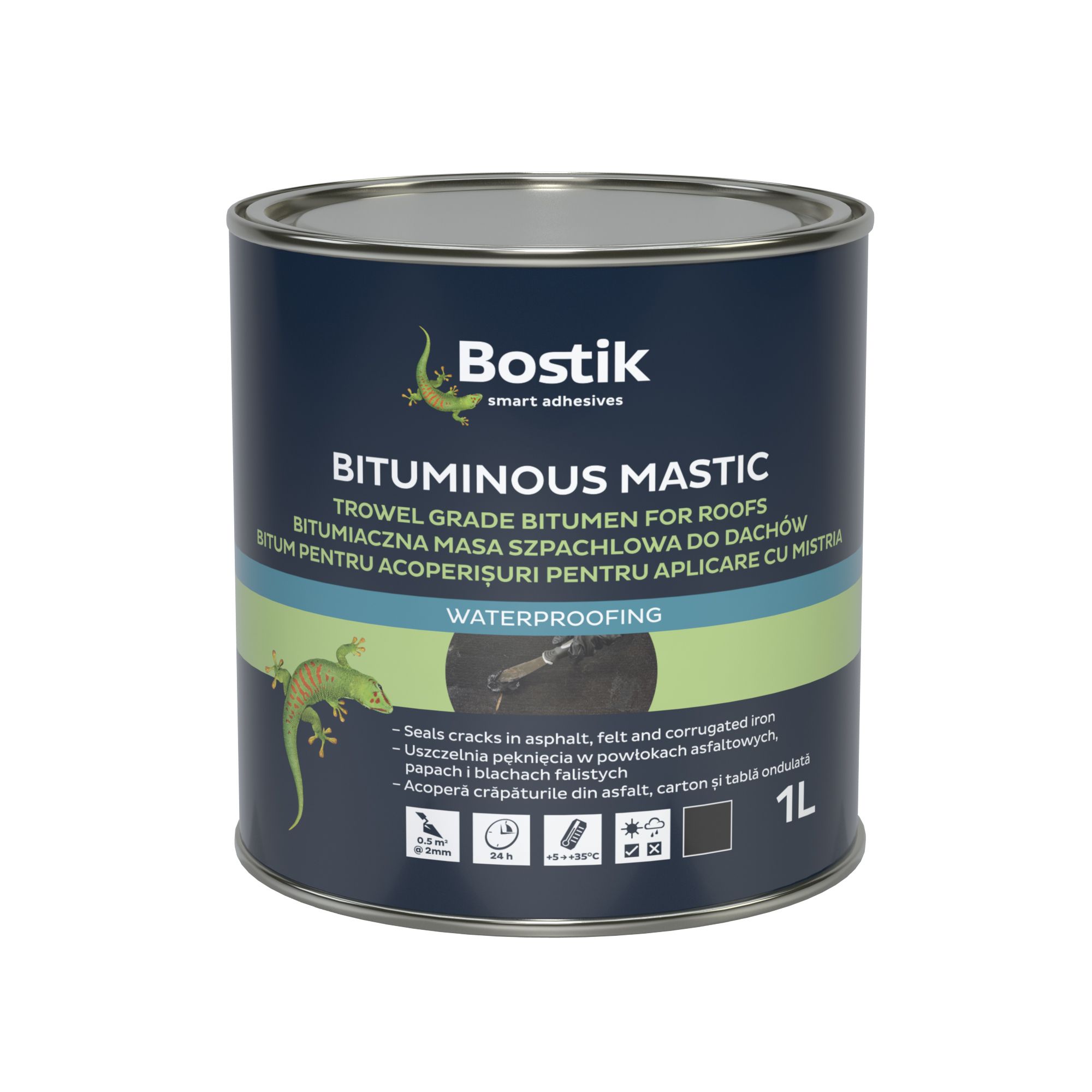 Bostik Black Bituminous mastic, 1L