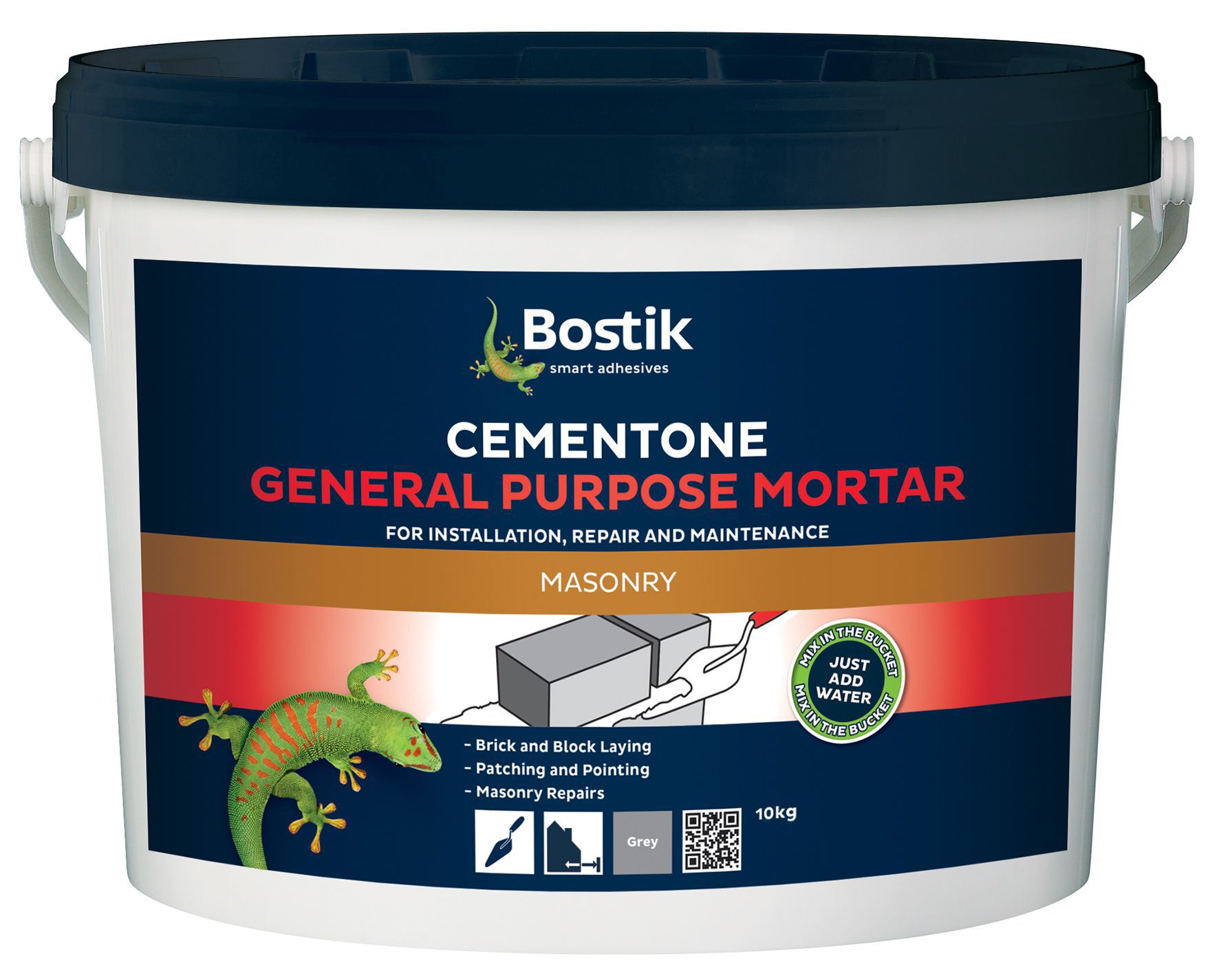 Bostik Cementone Mortar, 10kg Tub