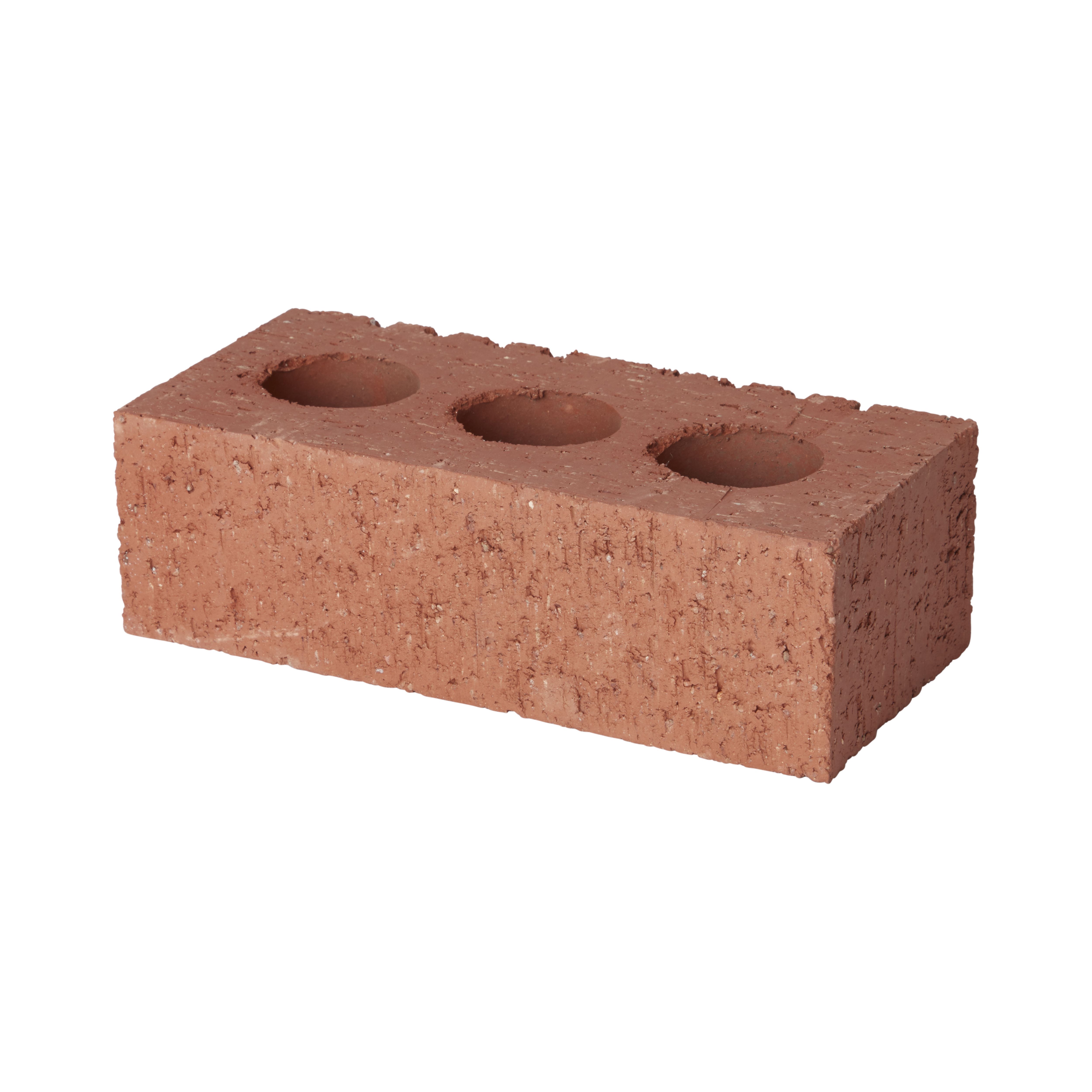 Bothwell Castle Rough Red Perforated Facing brick (L)215mm (W)102.5mm ...