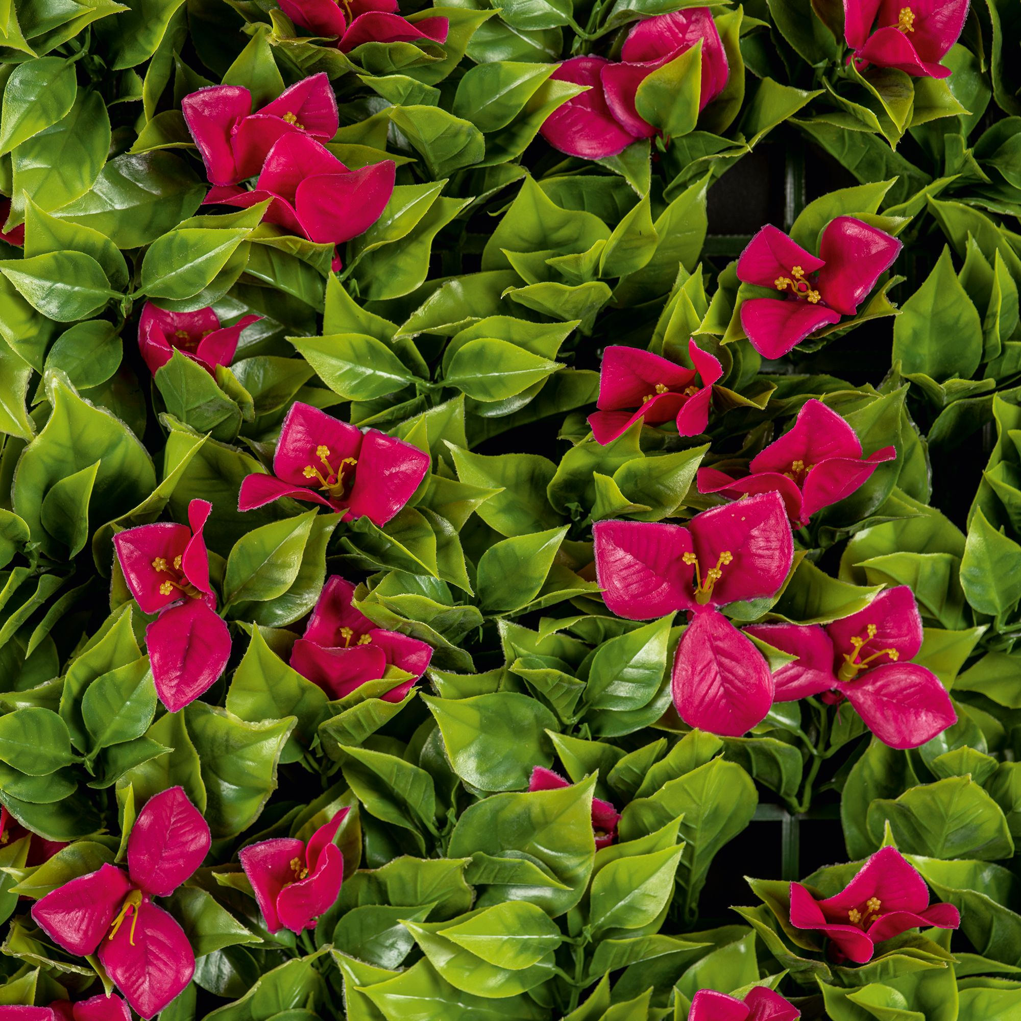 Bougainvillea Square Artificial plant wall, (H)1m (W)1m