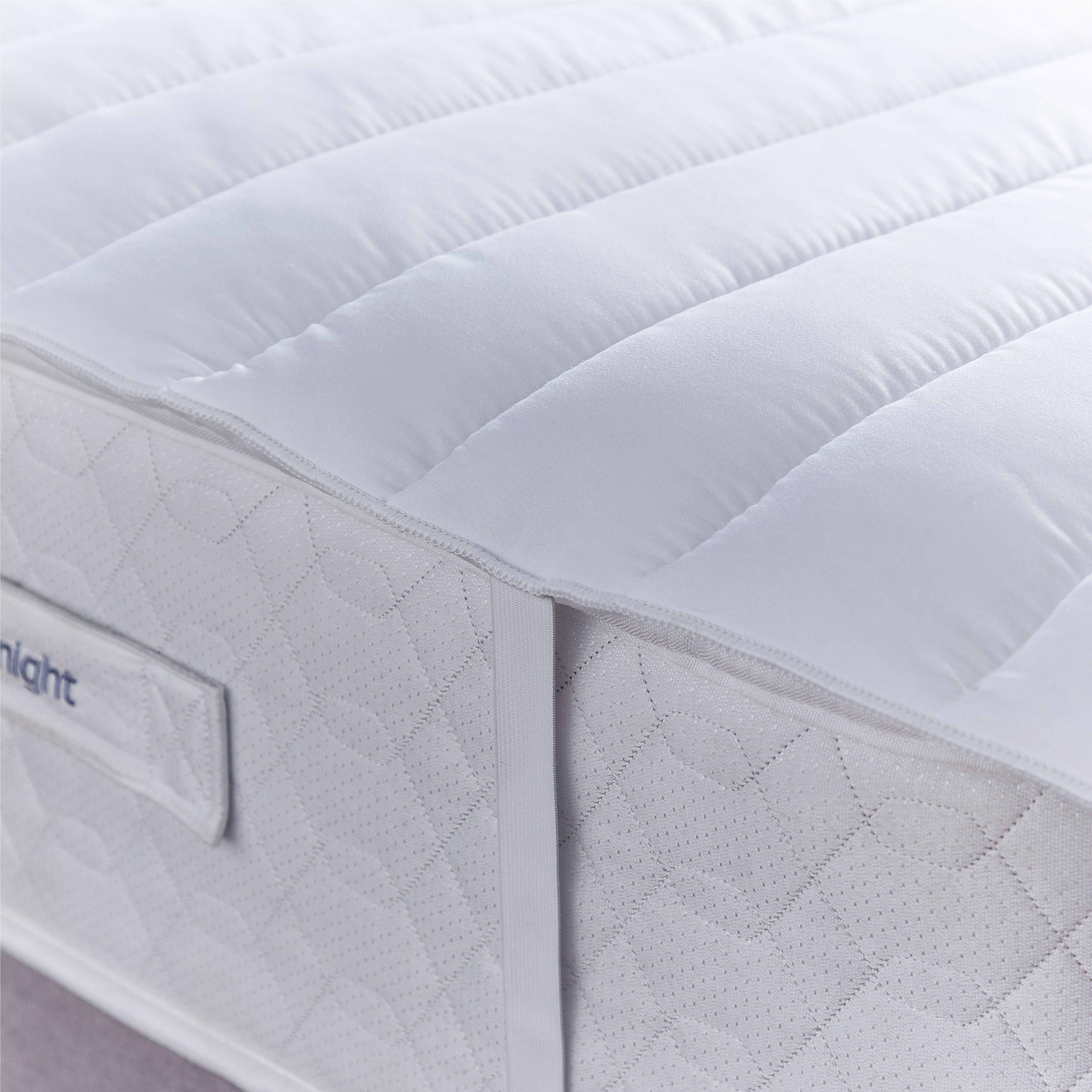 Bounceback White Single Mattress topper