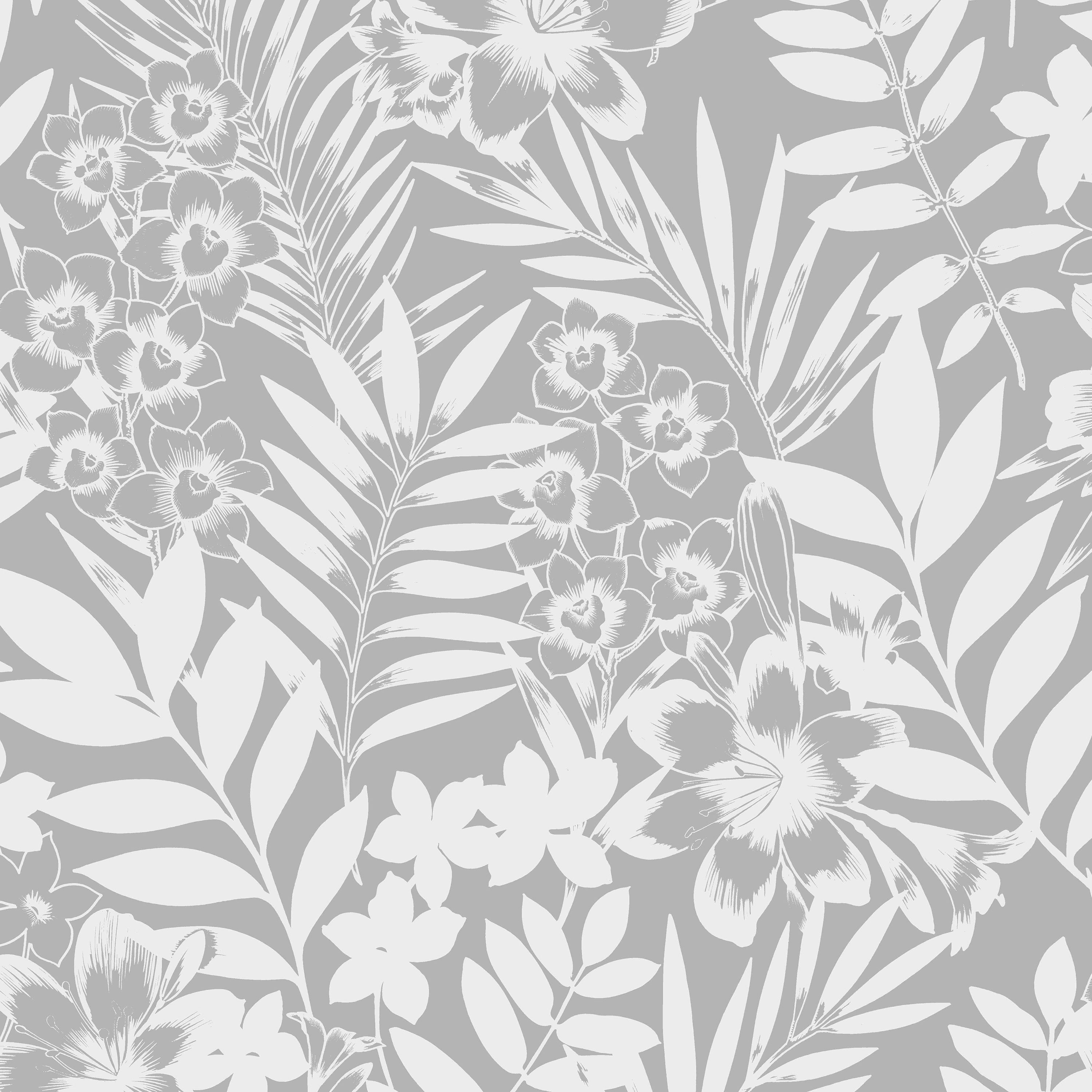 Boutique Alice Metallic effect Leaf Embossed Wallpaper Sample