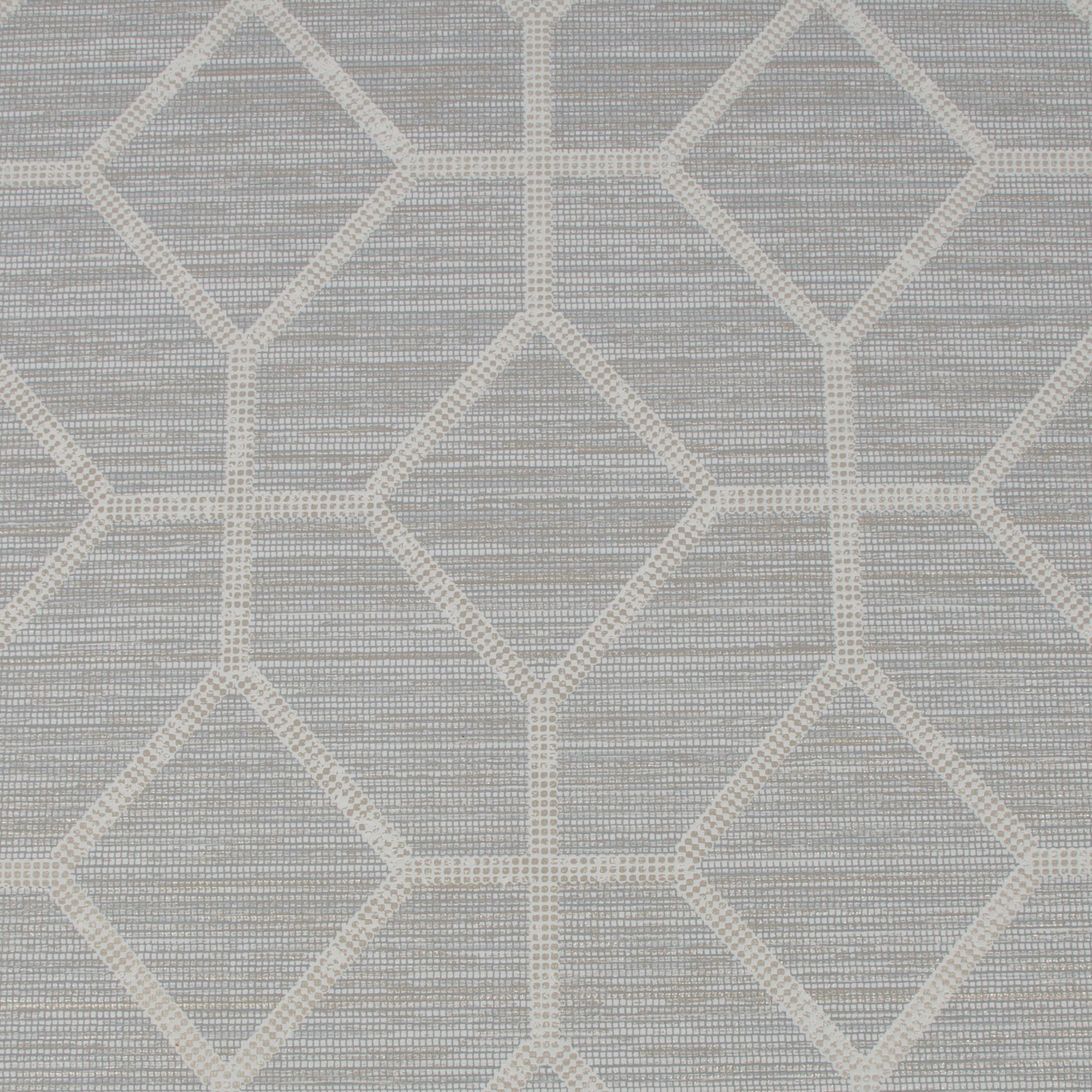 Boutique Asscher Beige Geometric Textured Wallpaper Sample