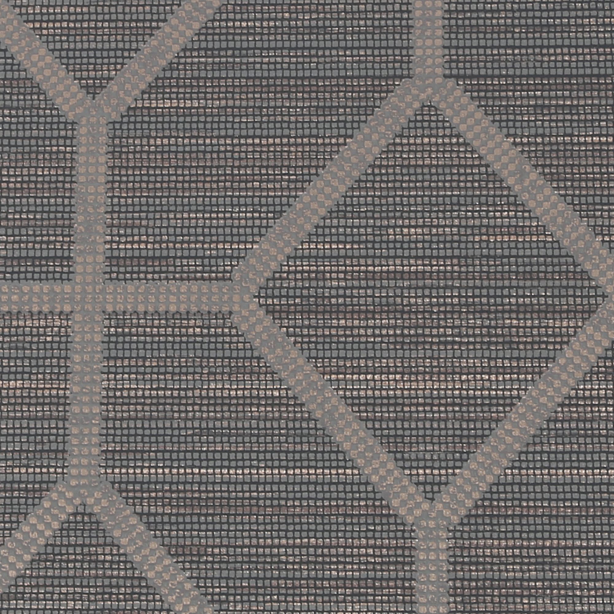 Boutique Asscher Grey Bronze effect Geometric Textured Wallpaper Sample