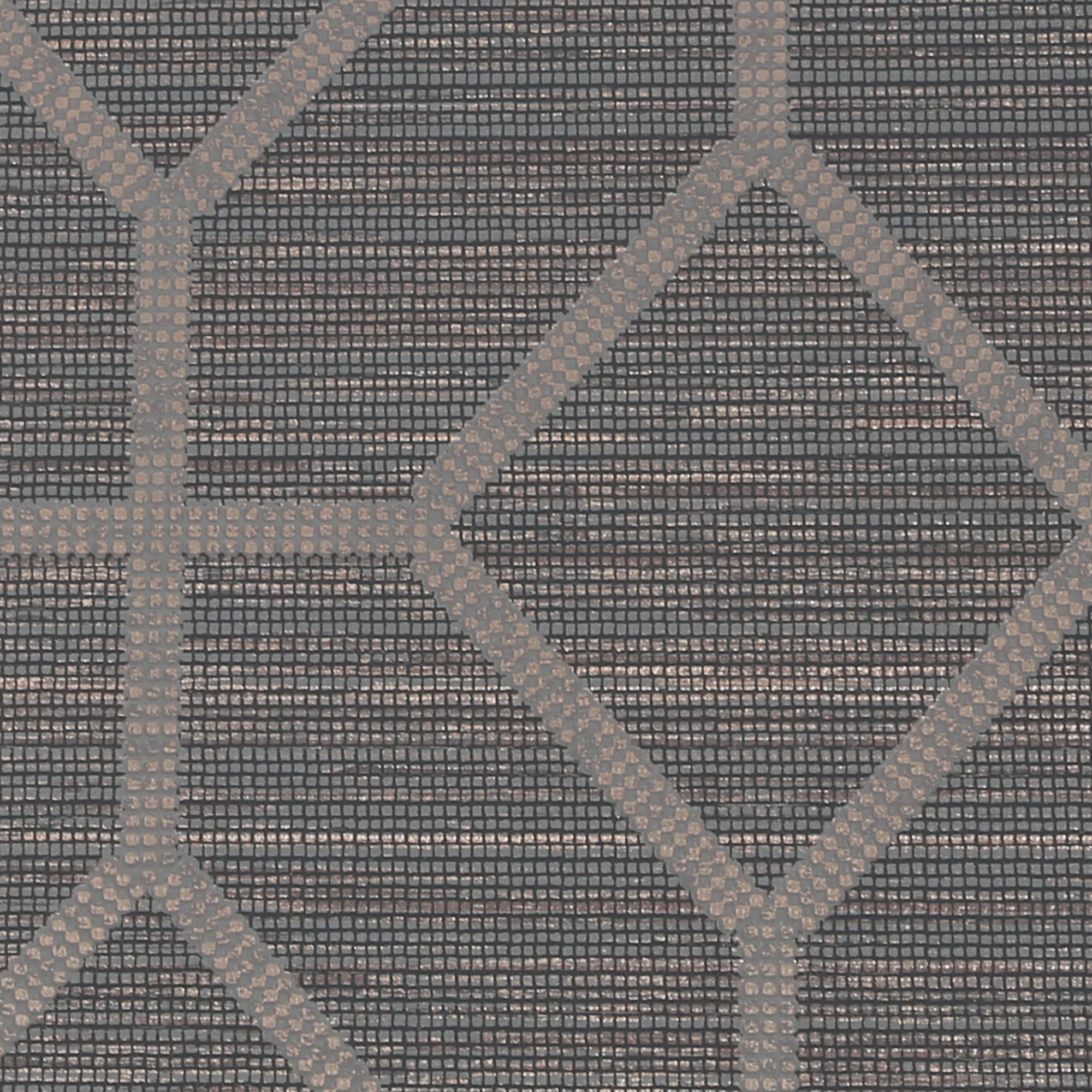 Boutique Asscher Grey Geometric Bronze effect Textured Wallpaper Sample