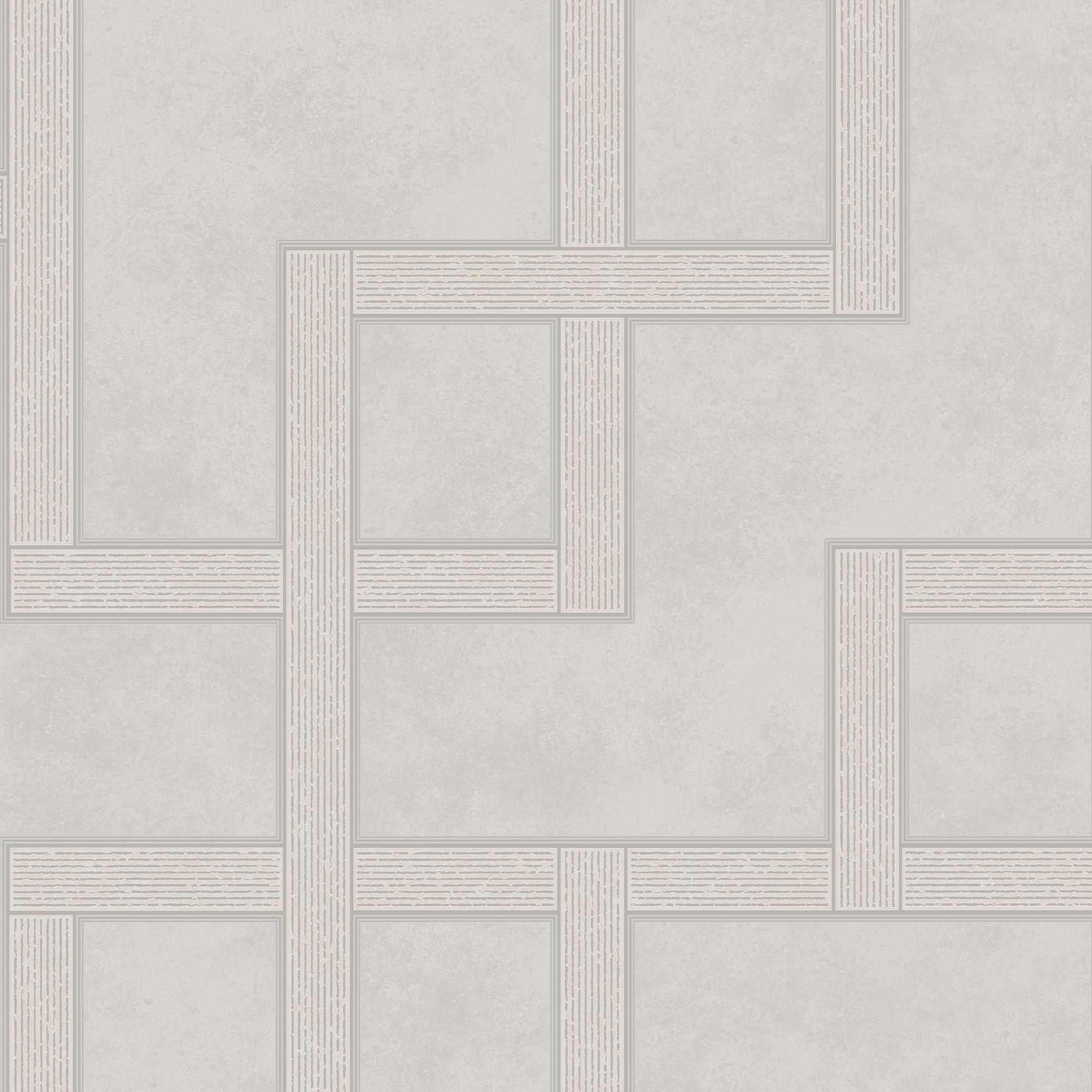 Boutique Beige Metallic effect Geometric Textured Wallpaper Sample