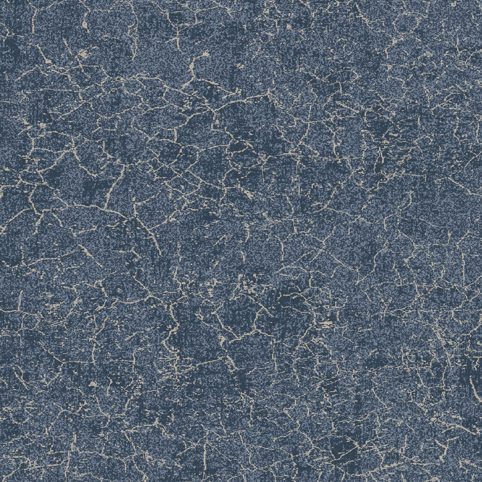 Boutique Blue Metallic effect Textured Wallpaper