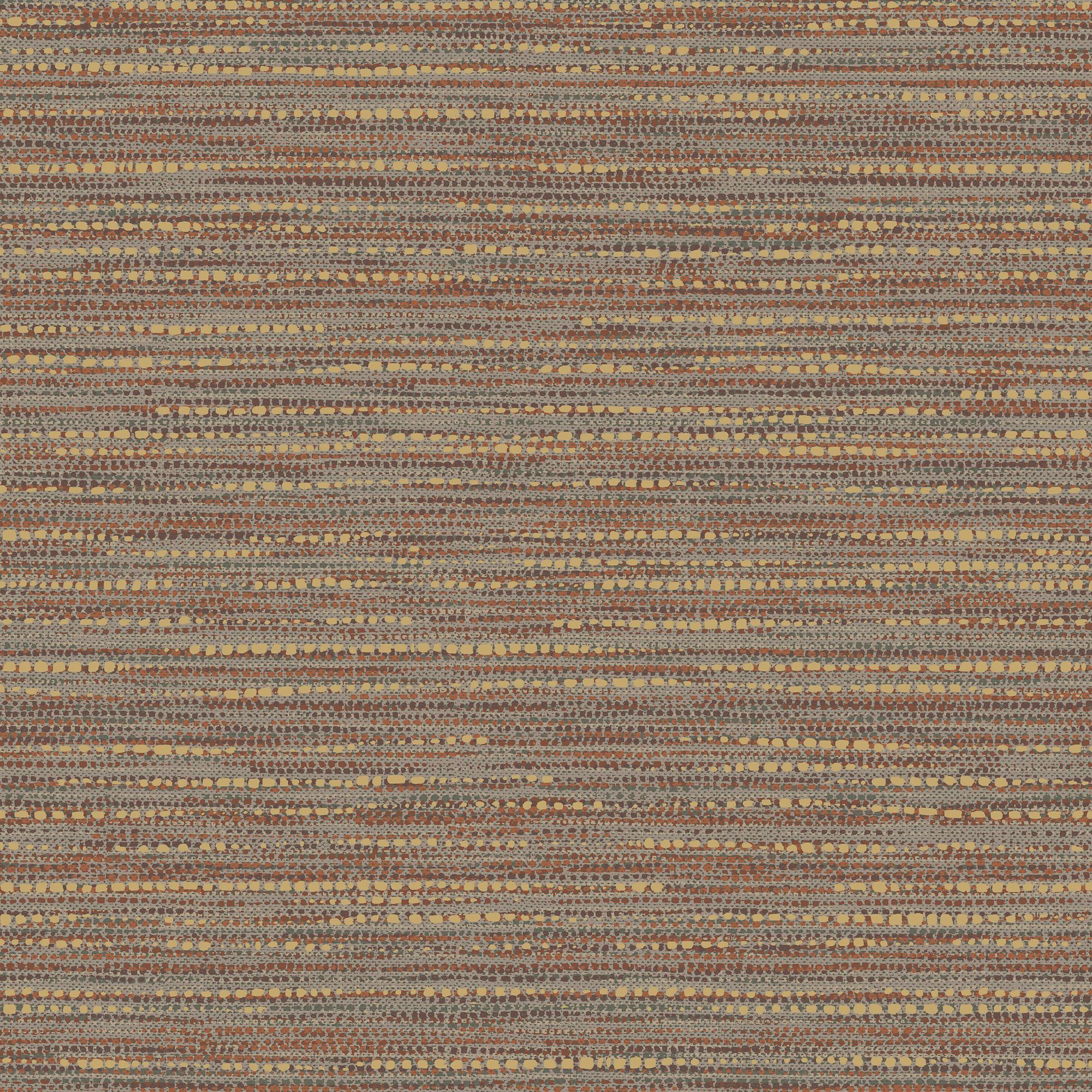 Boutique Chunky Horizontal Rust Orange Woven effect Textured Wallpaper