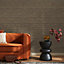 Boutique Chunky Horizontal Rust Orange Woven effect Textured Wallpaper