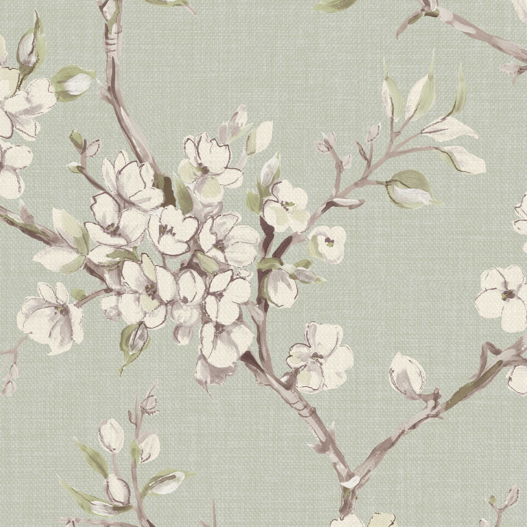 Boutique Eliza Sage Smooth Wallpaper Sample