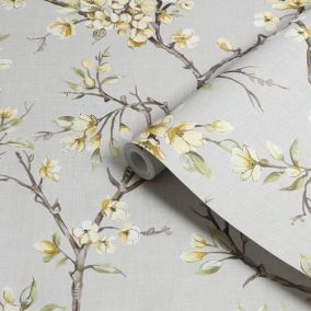 Boutique Eliza Summer Floral Smooth Wallpaper