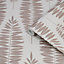 Boutique Lucia Beige Leaves Smooth Wallpaper