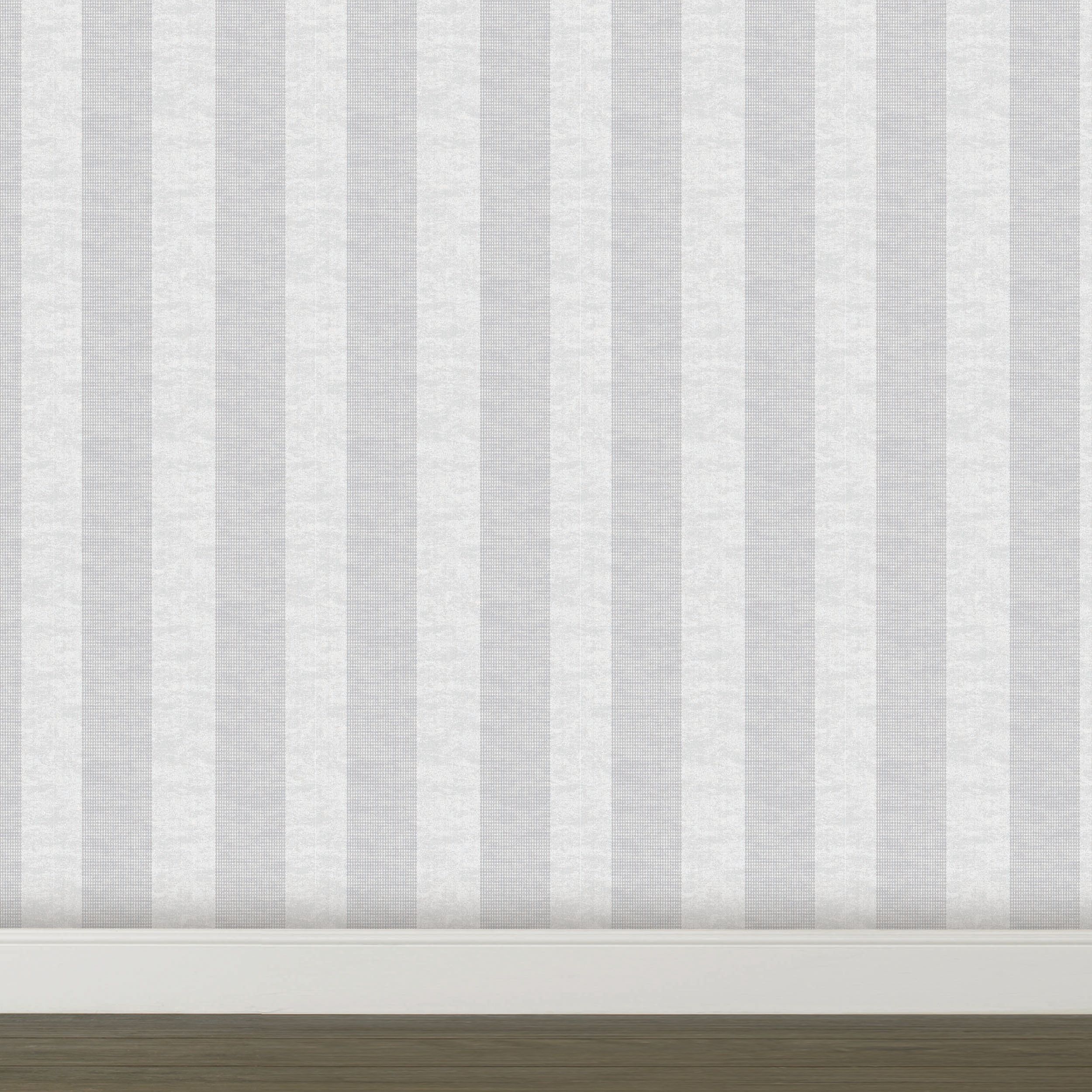 Boutique Lucinda Grey Metallic effect Striped Smooth Wallpaper Sample