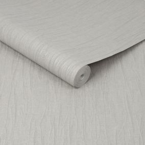 Boutique Marquise Light grey Textured Wallpaper Sample