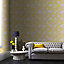 Boutique Meadow land Yellow Floral Metallic effect Smooth Wallpaper Sample