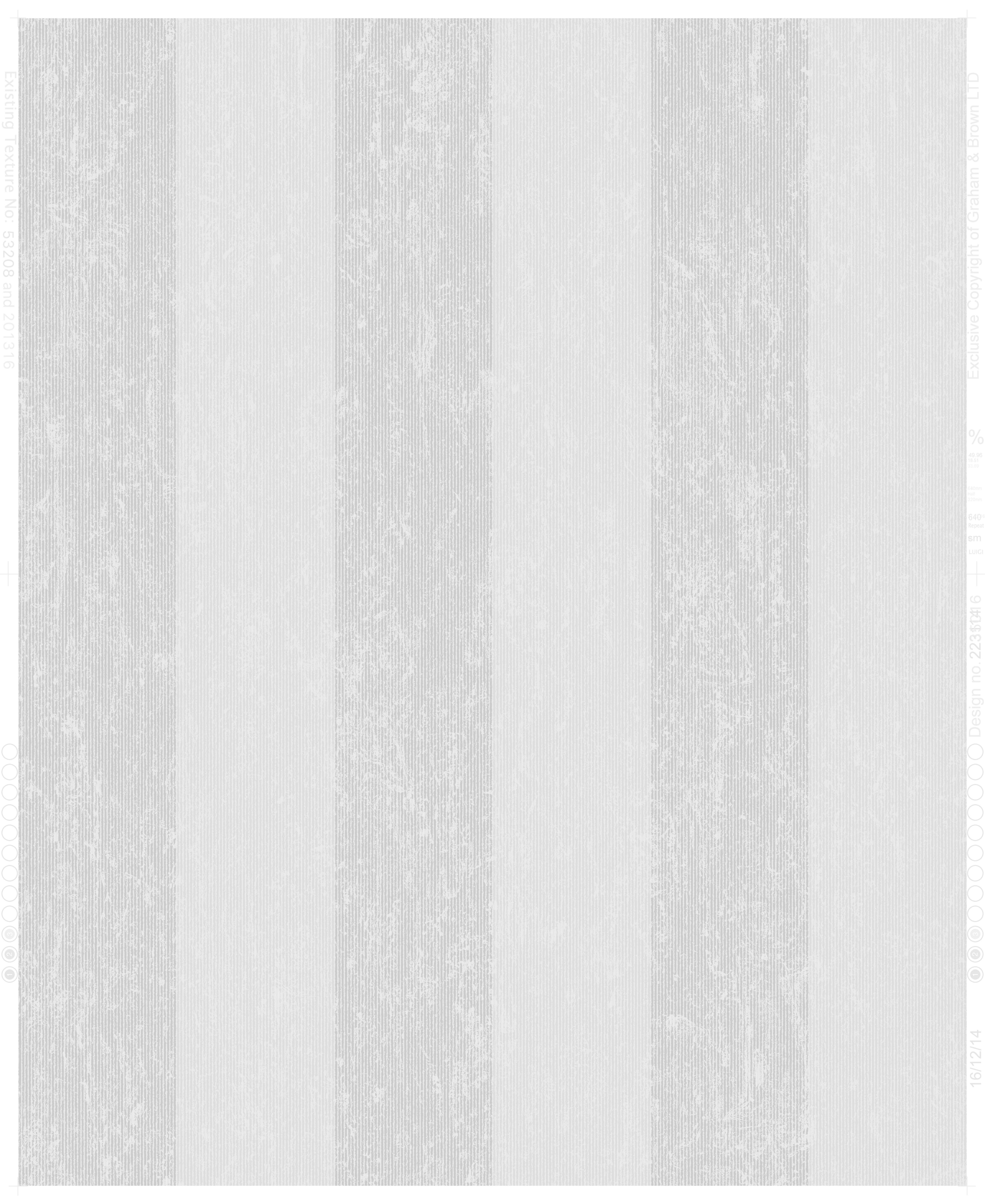 Boutique Mercury Grey Striped Metallic effect Embossed Wallpaper Sample
