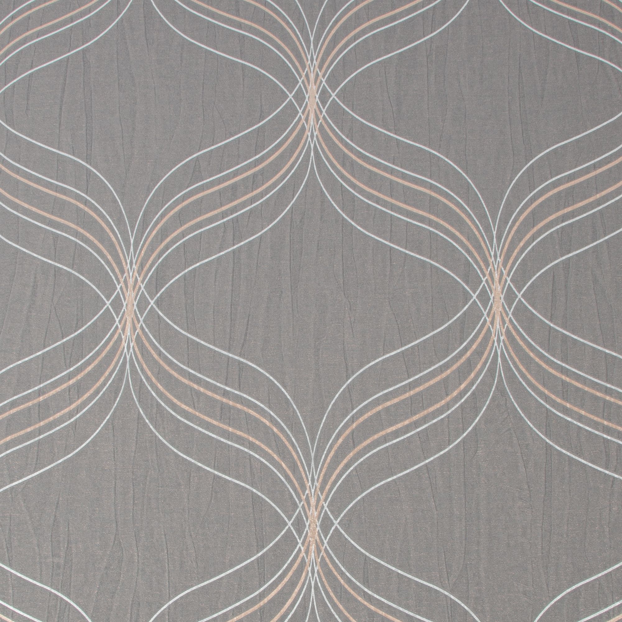 Boutique Optical Grey Bronze effect Geometric Textured Wallpaper