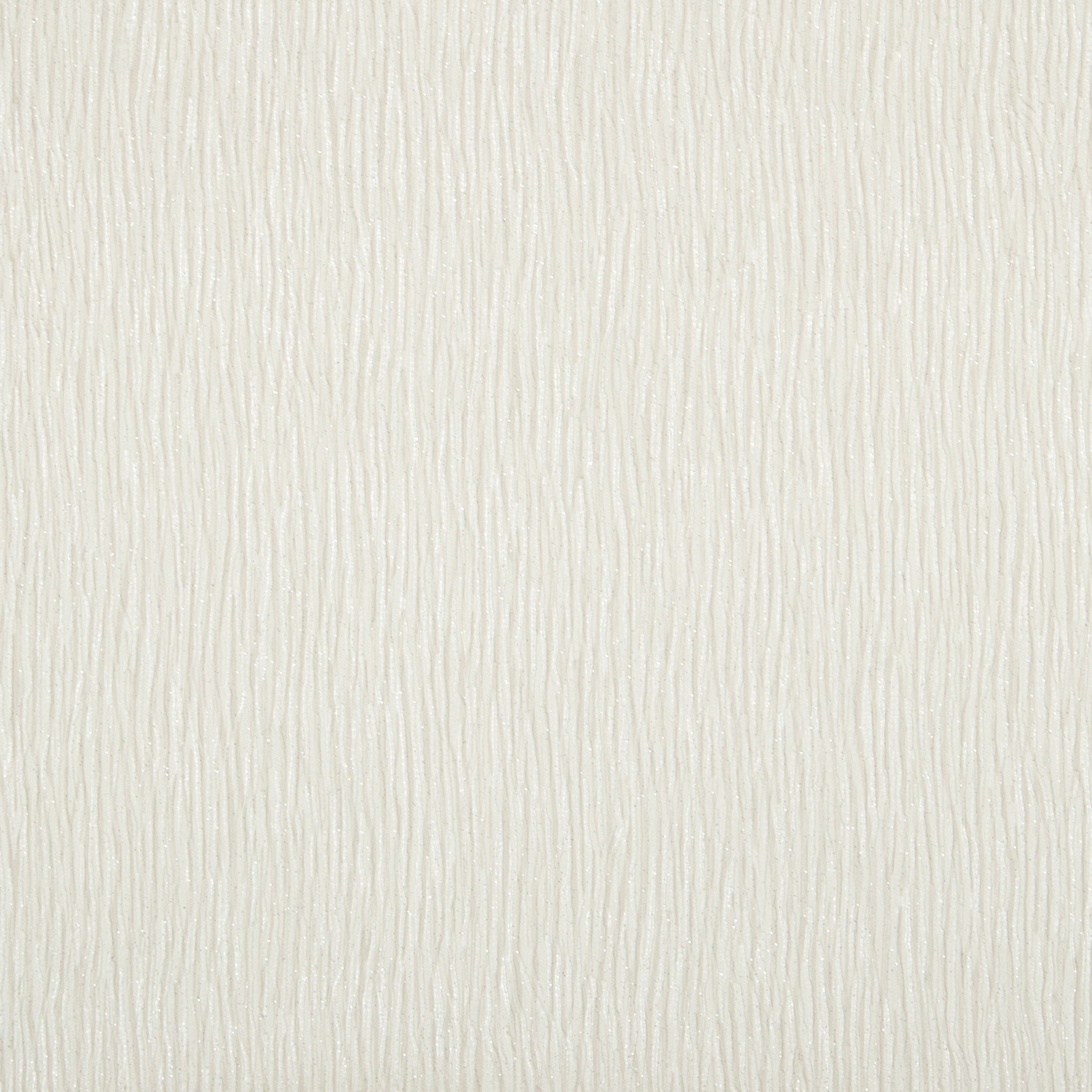Boutique Shimmer Ivory Metallic & glitter effect Wave Textured Wallpaper Sample