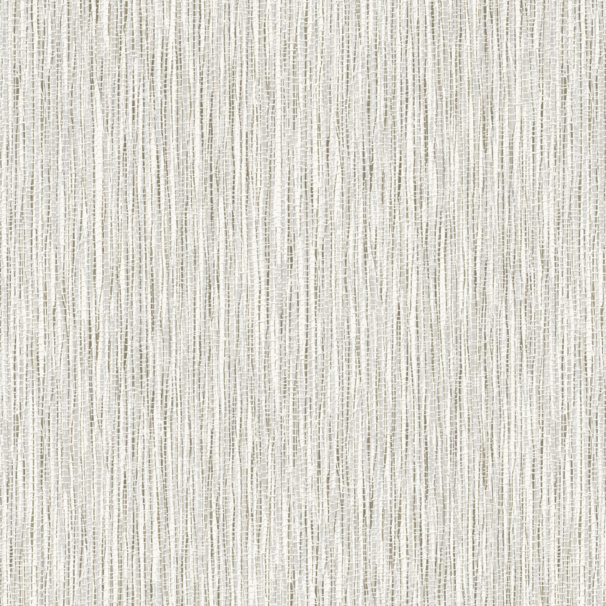 Boutique Silver effect Grasscloth Textured Wallpaper Sample