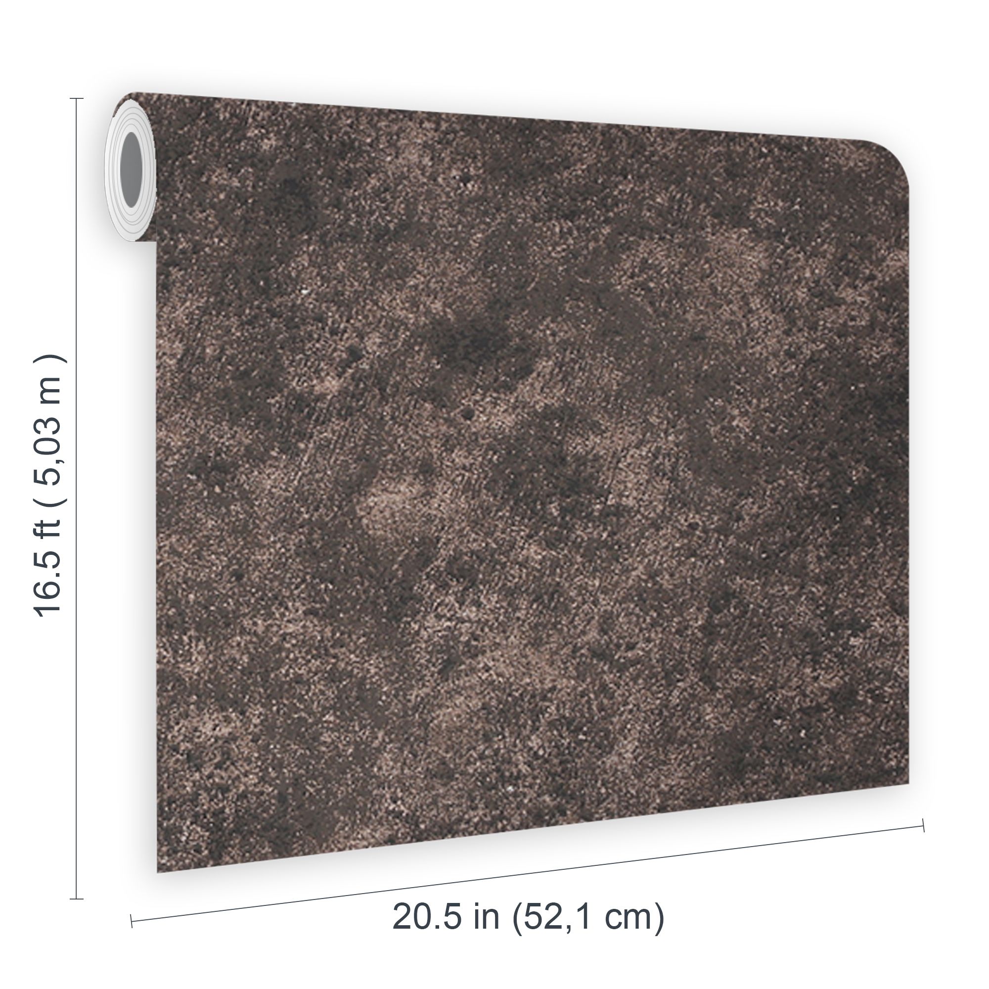 Boutique Smokey quartz Concrete effect Smooth Wallpaper