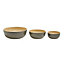 Bowl Set of 3, Taupe Lacquered