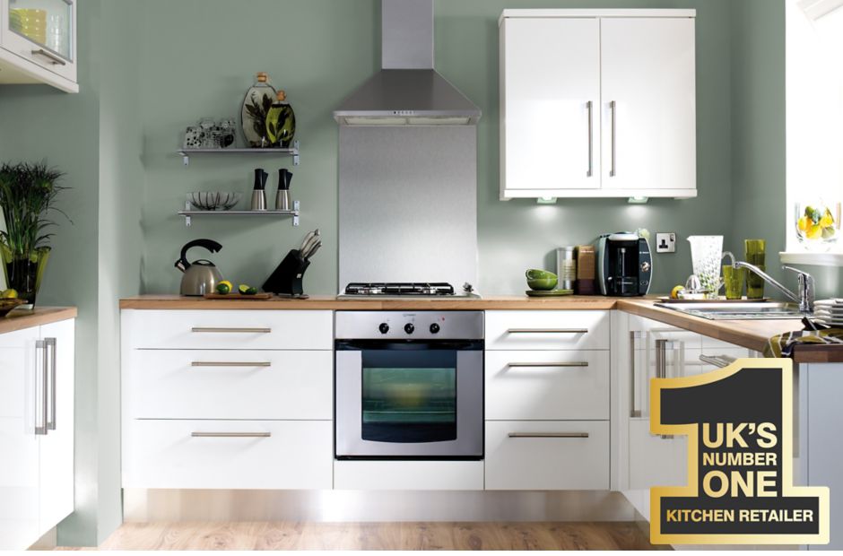 Our kitchen ranges White Gloss Slab DIY at BQ Our kitchen ranges White Gloss Slab DIY at BQ