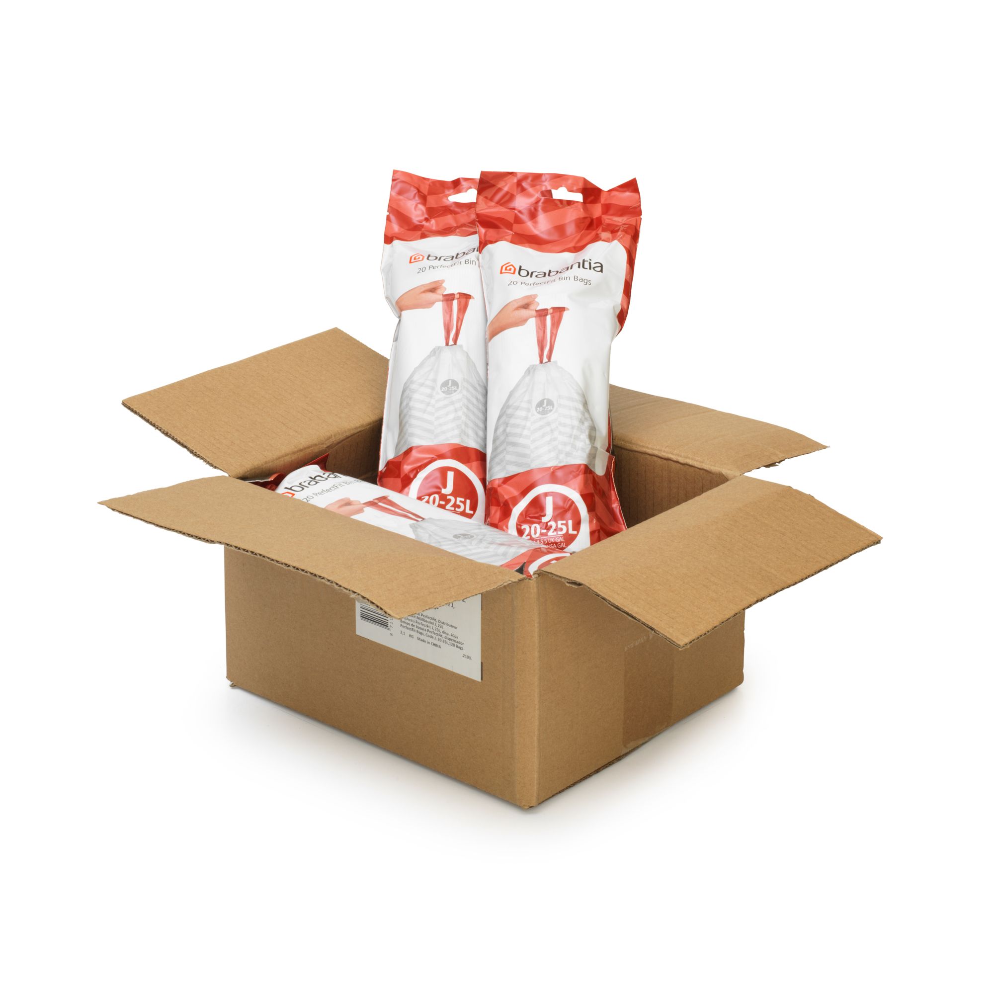 Brabantia 20L Bin liner, Set of 6