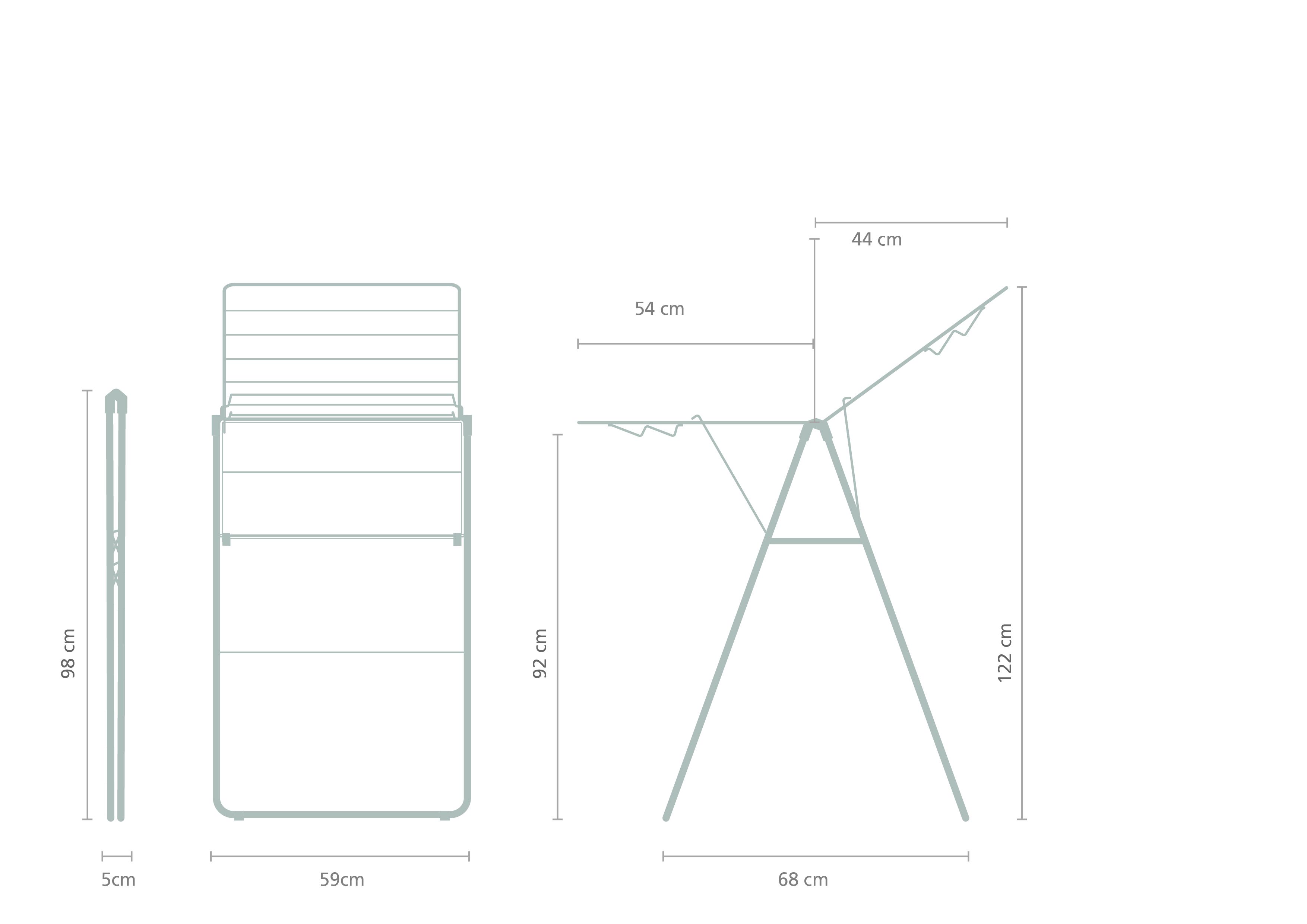 Brabantia Black Foldable Laundry Airer, 15m