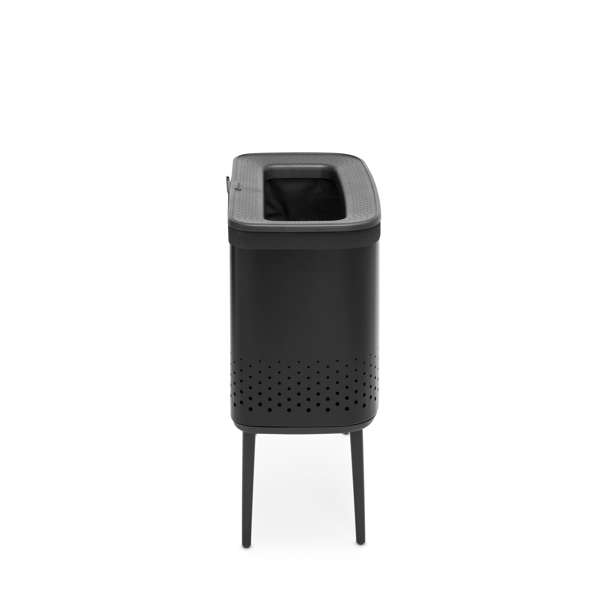 Brabantia Black Steel Laundry bin, 60L