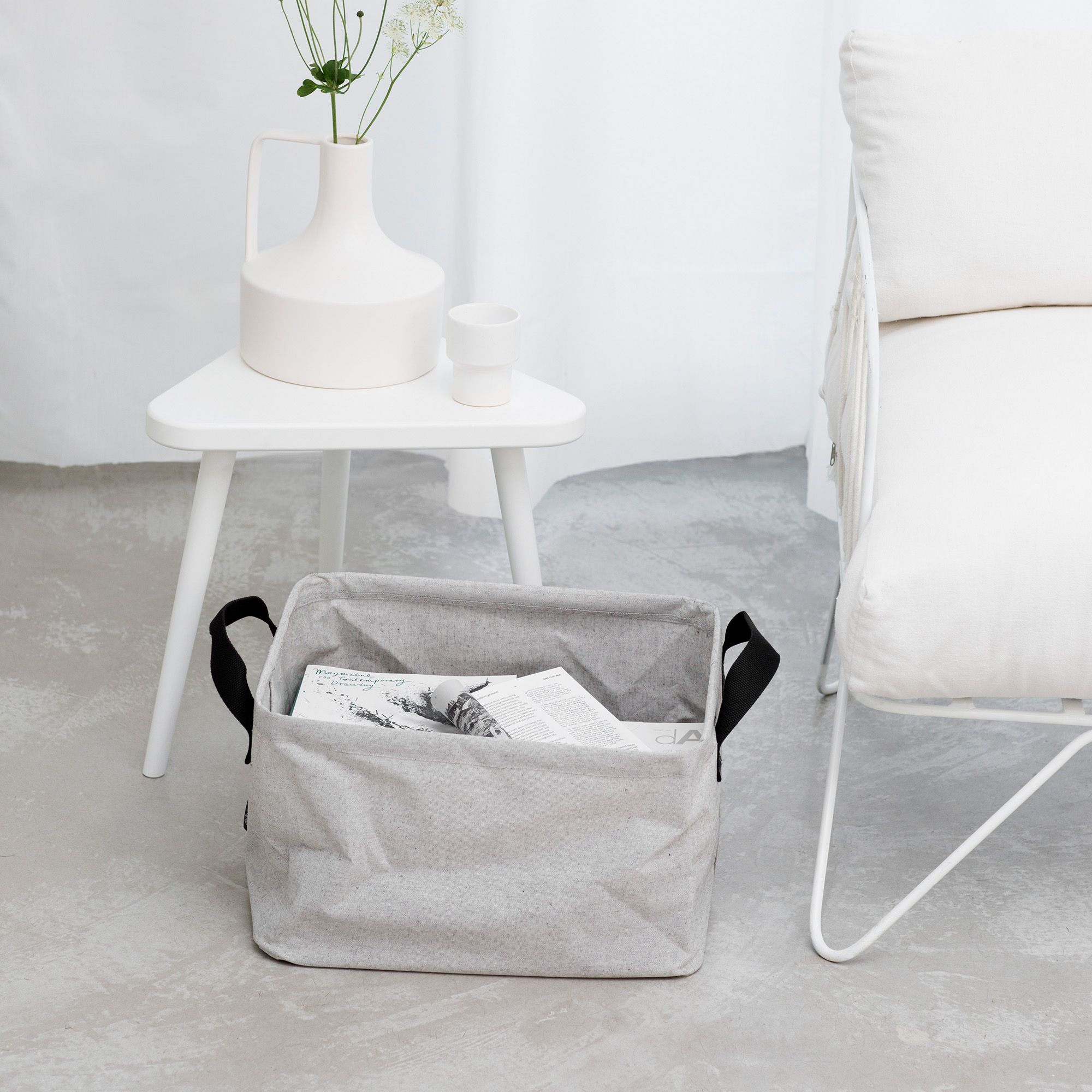 Brabantia Grey Fabric Laundry basket, 35L